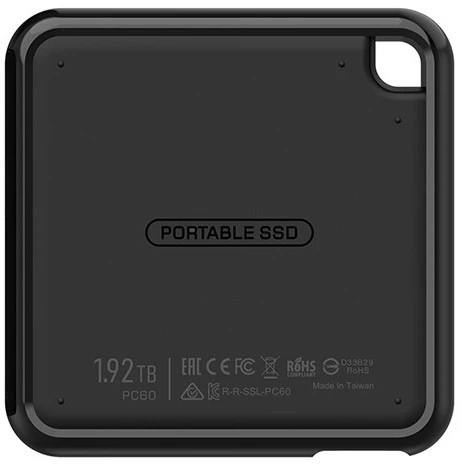 Накопитель SSD Silicon Power USB-C 256Gb SP256GBPSDPC60CK PC60 1.8" черный