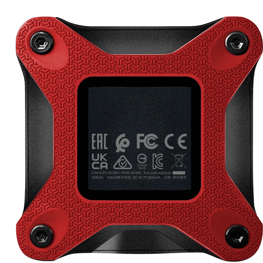 Внешний накопитель SSD 1TB A-DATA SD620, External, USB 3.2, [R/W -550/500 MB/s] красный