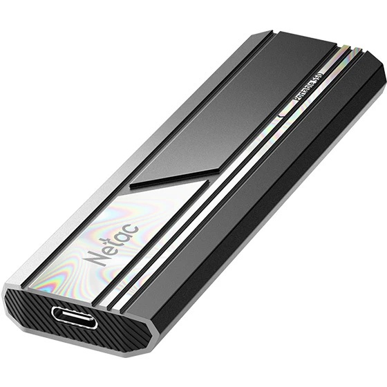 Накопитель SSD Netac USB-C 1Tb NT01ZX10-001T-32BK ZX10 2.5" синий