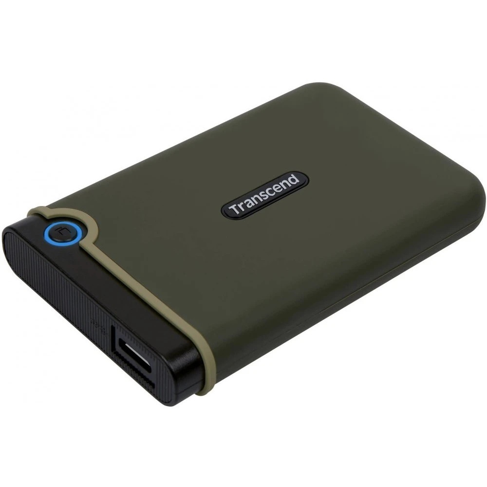 Внешний HDD 2.5" Transcend StoreJet 25M3, 1TB, USB 3.2 Gen 1 Type-A, 5400 rpm, зеленый
