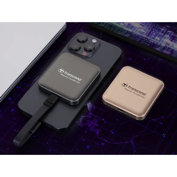 Внешний SSD 2TB Transcend ESD420 USB 3.2 Gen 2.2 Type-C R/W - 2000/2000 MB/s  Iron Gray MagSafe