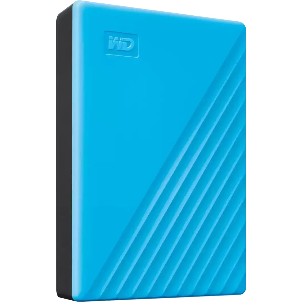 Внешний HDD 2.5" Western Digital My Passport, 6TB, USB 3.2 Gen 1 Type-A, 5400 rpm, голубой