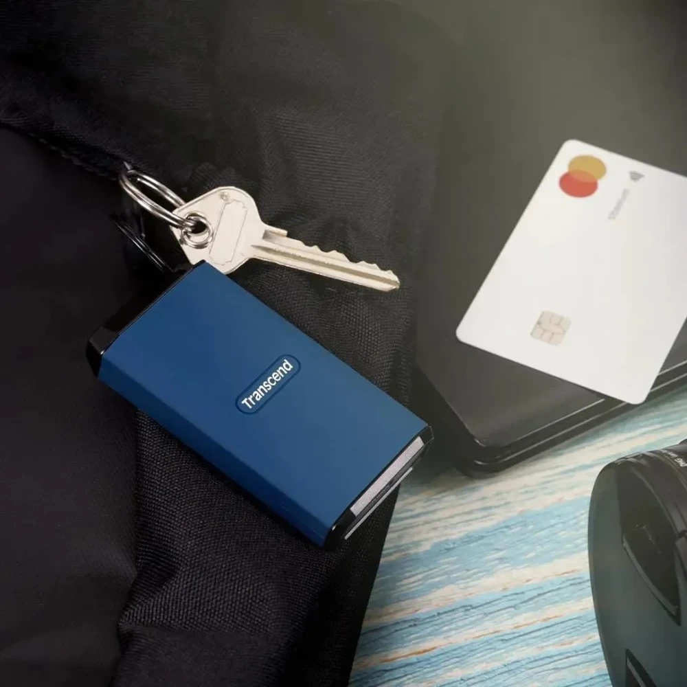 Внешний SSD Transcend USB-C 1TB TS1TESD410C ESD410C 1.8" темно-синий