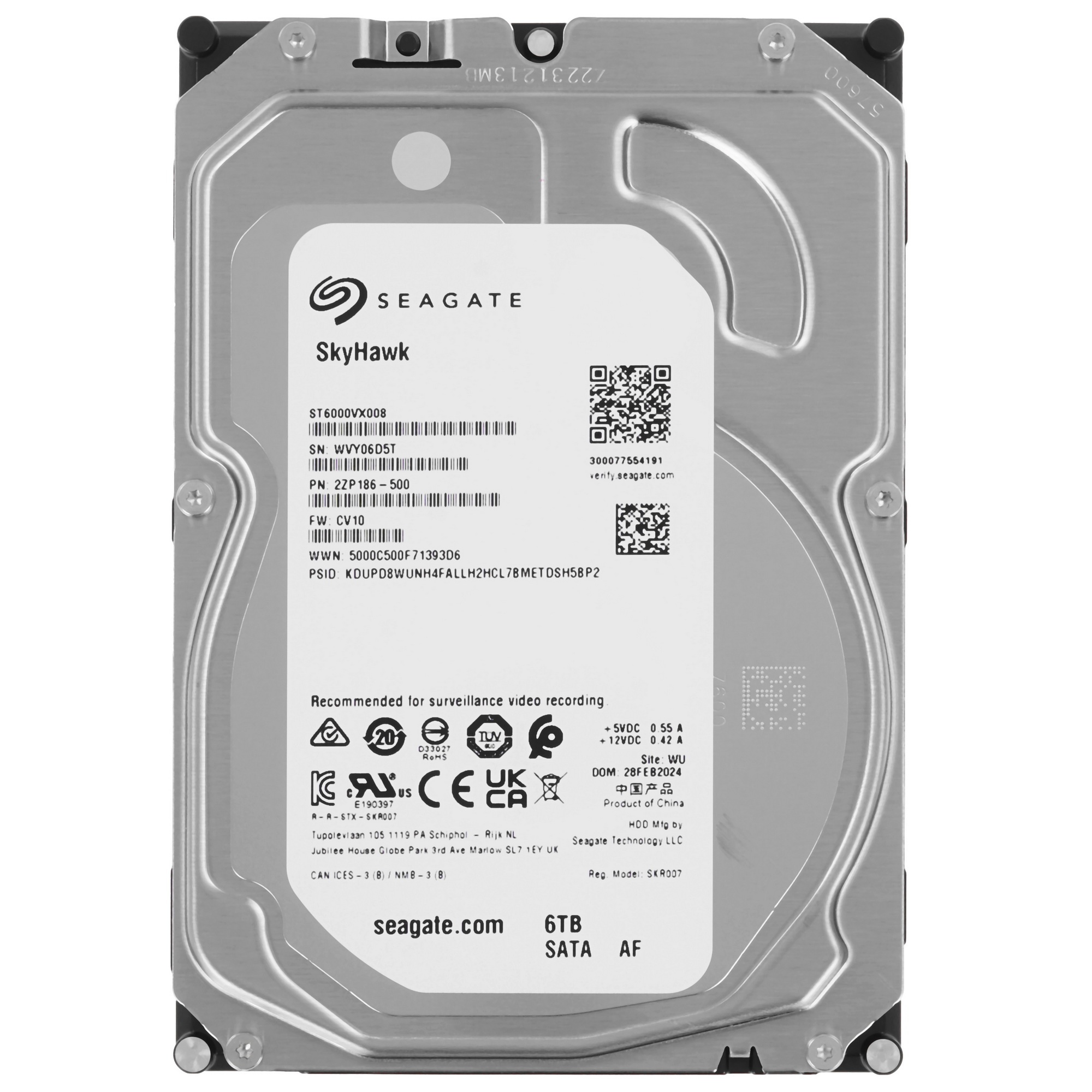 Жесткий диск Seagate ST6000VX008 SATA 6TB 5400RPM 6GB/S 256MB