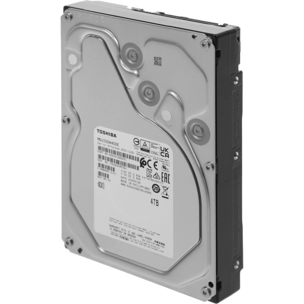 Жесткий диск Toshiba Enterprise MG10SDA400E 4Tb HDD 3.5" SAS, 7200 rpm, 512MB buffer, 1 year