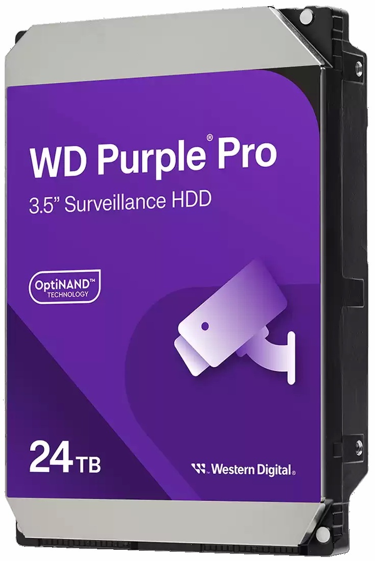 Жесткий диск WD SATA-III 24TB WD240PURP Surveillance Purple Pro (7200rpm) 512Mb 3.5"