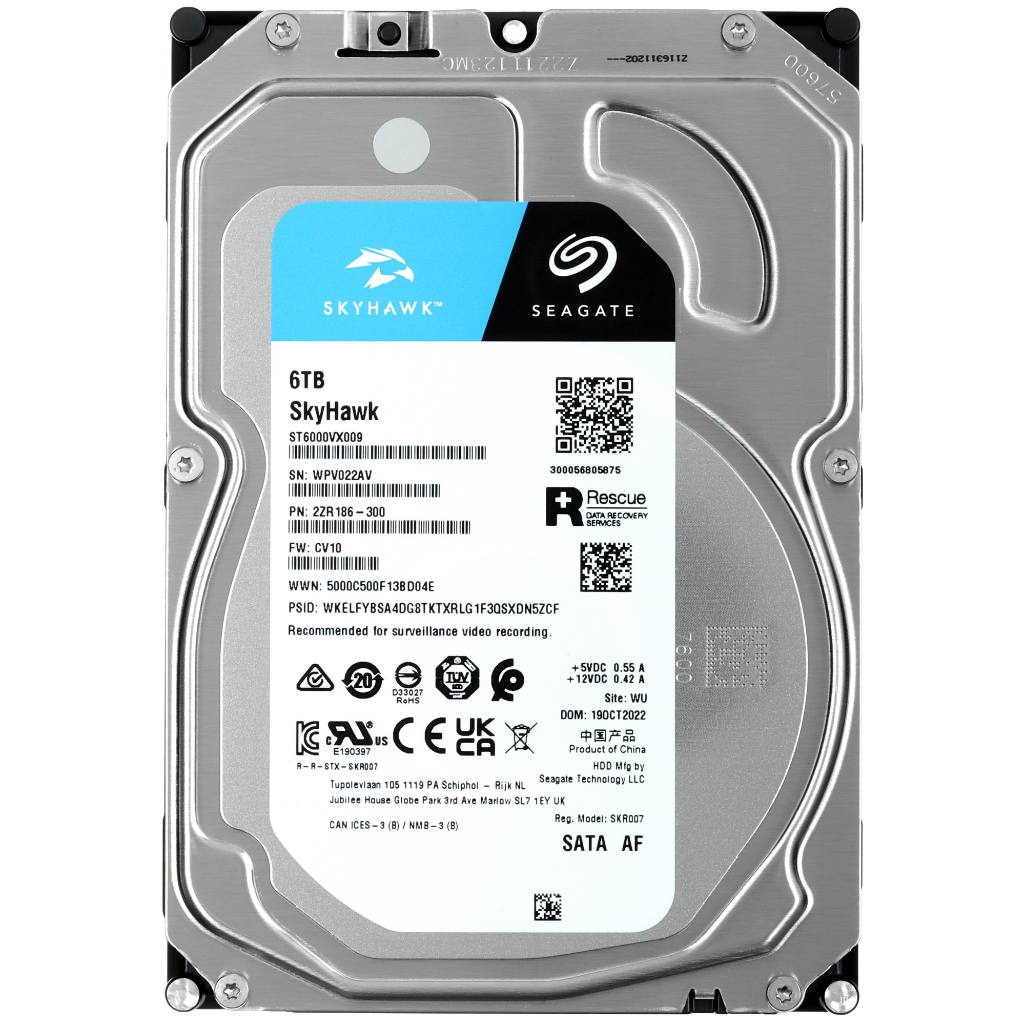 Жесткий диск Seagate SATA 6TB 5400RPM 6GB/S 256MB ST6000VX009