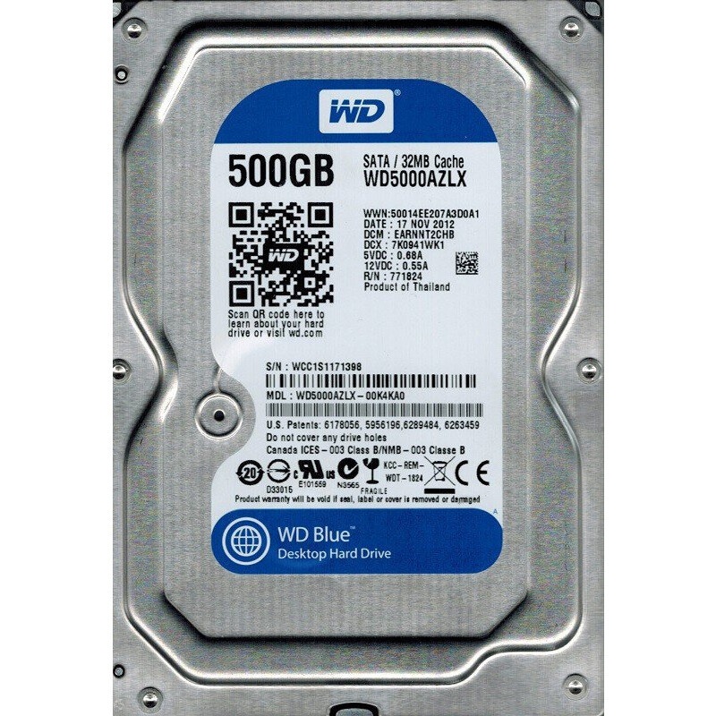 Жесткий диск 500Gb Seagate Barracuda (ST500DM009) SATA 6 Гбит/с, 7200 rpm, 32mb buffer