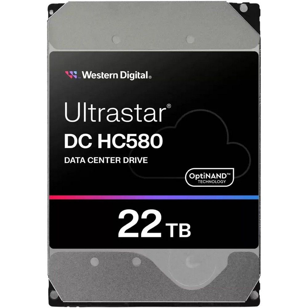 Жесткий диск HDD WD SATA Server 22Tb Ultrastar DC HC570 7200 6Gb/s 512MB 1 year warranty (replacemen