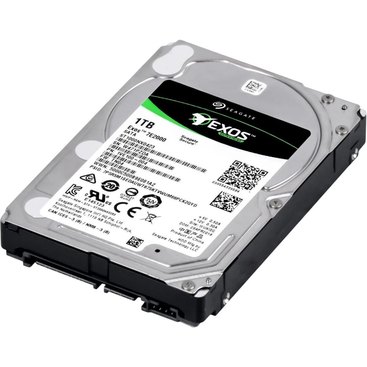 Жесткий диск HDD SATA-III 2,5" Seagate 1000Gb (1Tb), ST1000NX0313, Enterprise Capacity 2.5, 7200 rpm