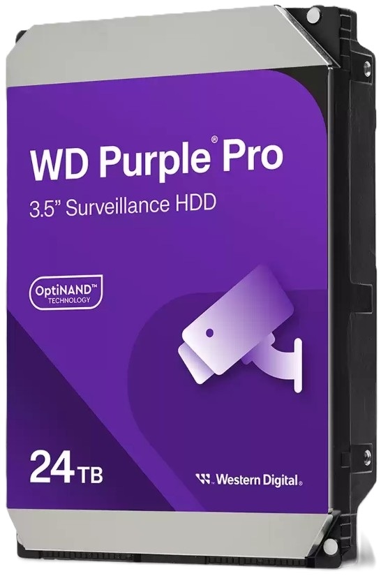Жесткий диск WD SATA-III 24TB WD241PURP Purple Pro (7200rpm) 512Mb 3.5"