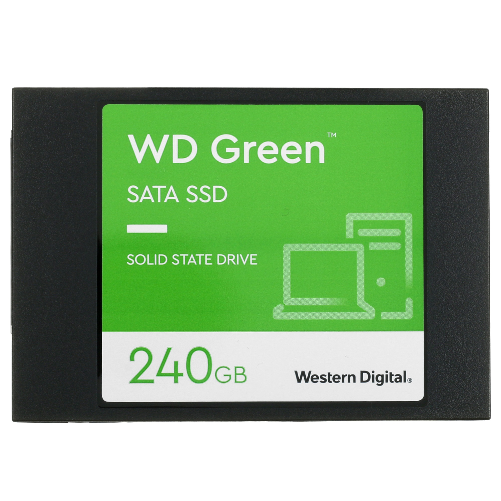 Накопитель SSD WD Green WDS240G3G0A, 240Gb, SATA III, 2.5", R/W 545/465