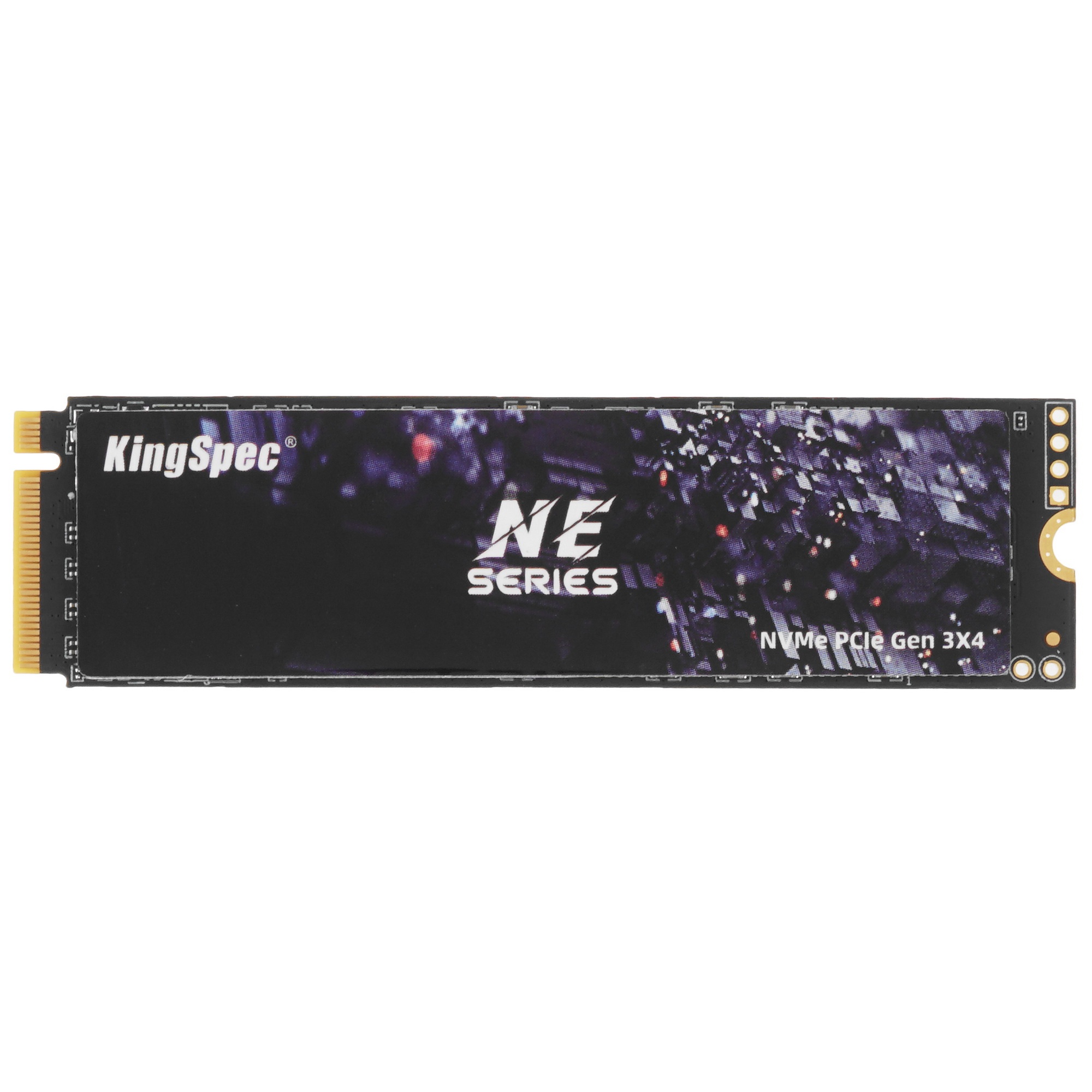 Накопитель SSD KingSpec NE-512, 512Gb, M.2 2280, PCIe 3.0 x4, NVMe, R/W 2400/1700