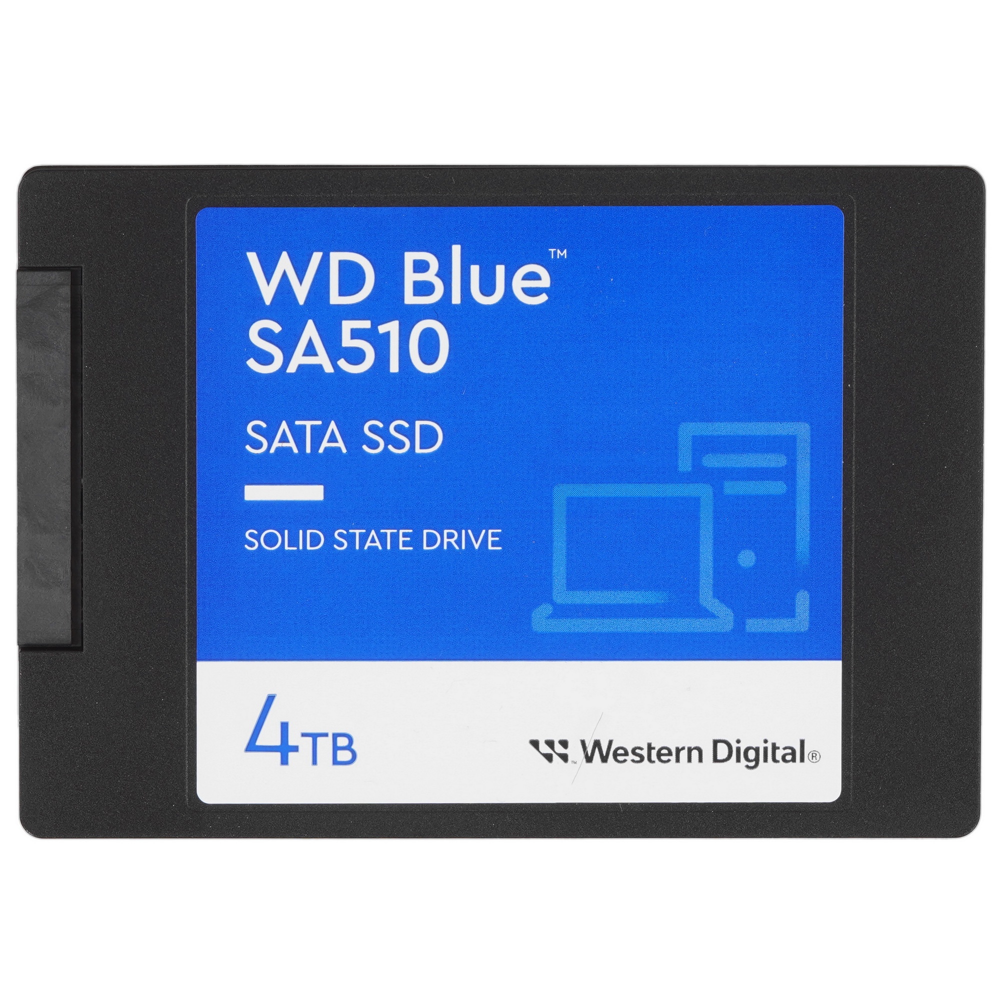 Накопитель SSD WD Blue SA510 WDS400T3B0A, 4000Gb, SATA III, 2.5", R/W 560/520