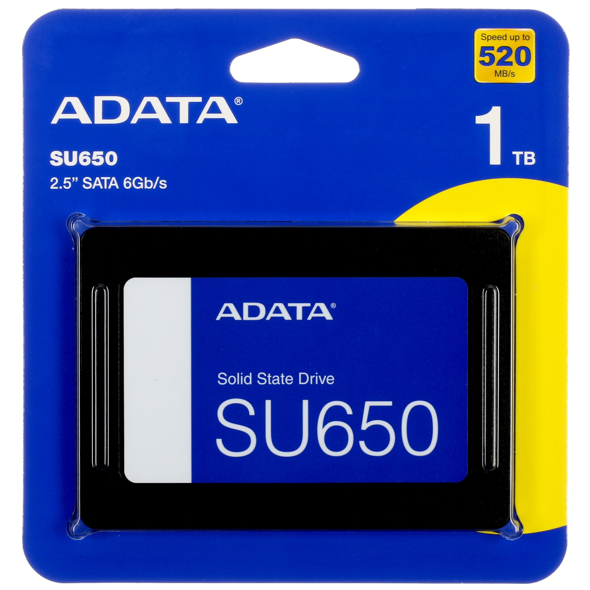 Накопитель SSD ADATA Ultimate SU650, 1Tb, SATA III, 2.5", R/W 520/450