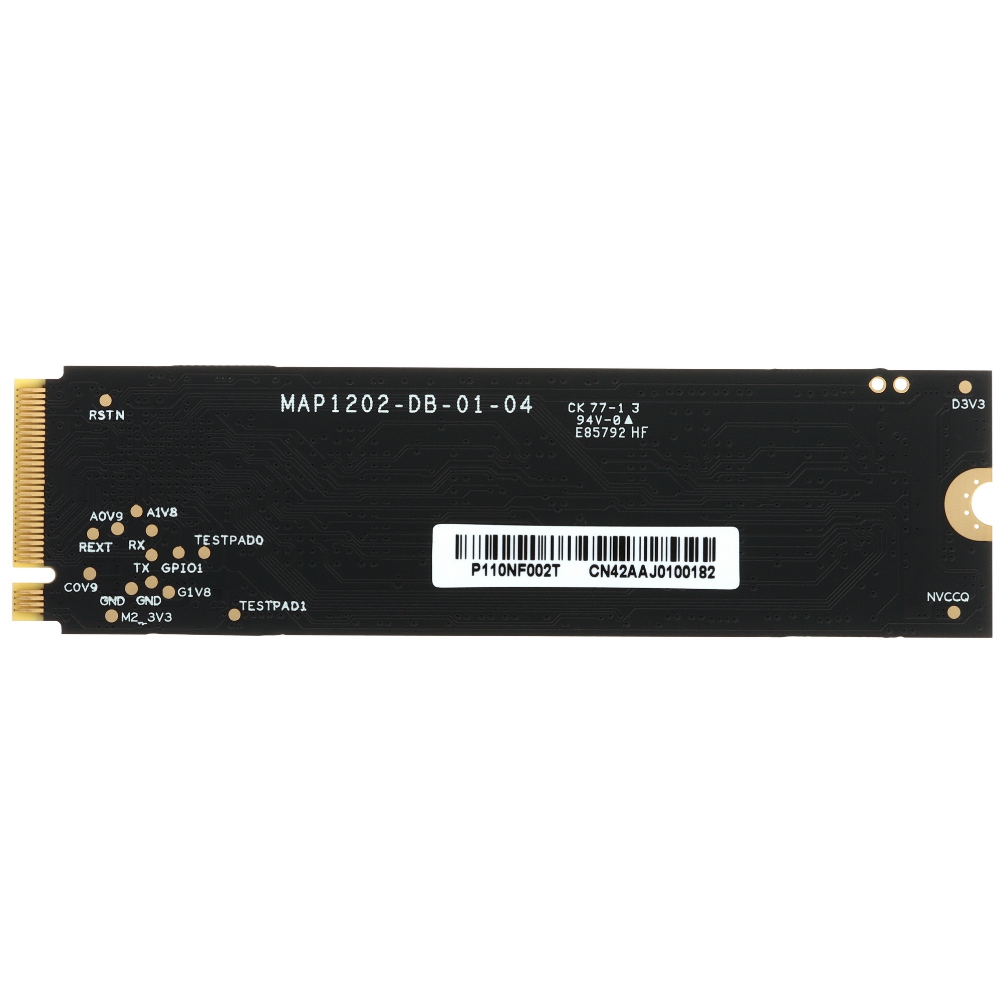 Накопитель SSD Apacer 2TB, PCIe 3.0 x4, M.2 2280, NVMe v1.3, R/W 2100/1700, 3D NAND