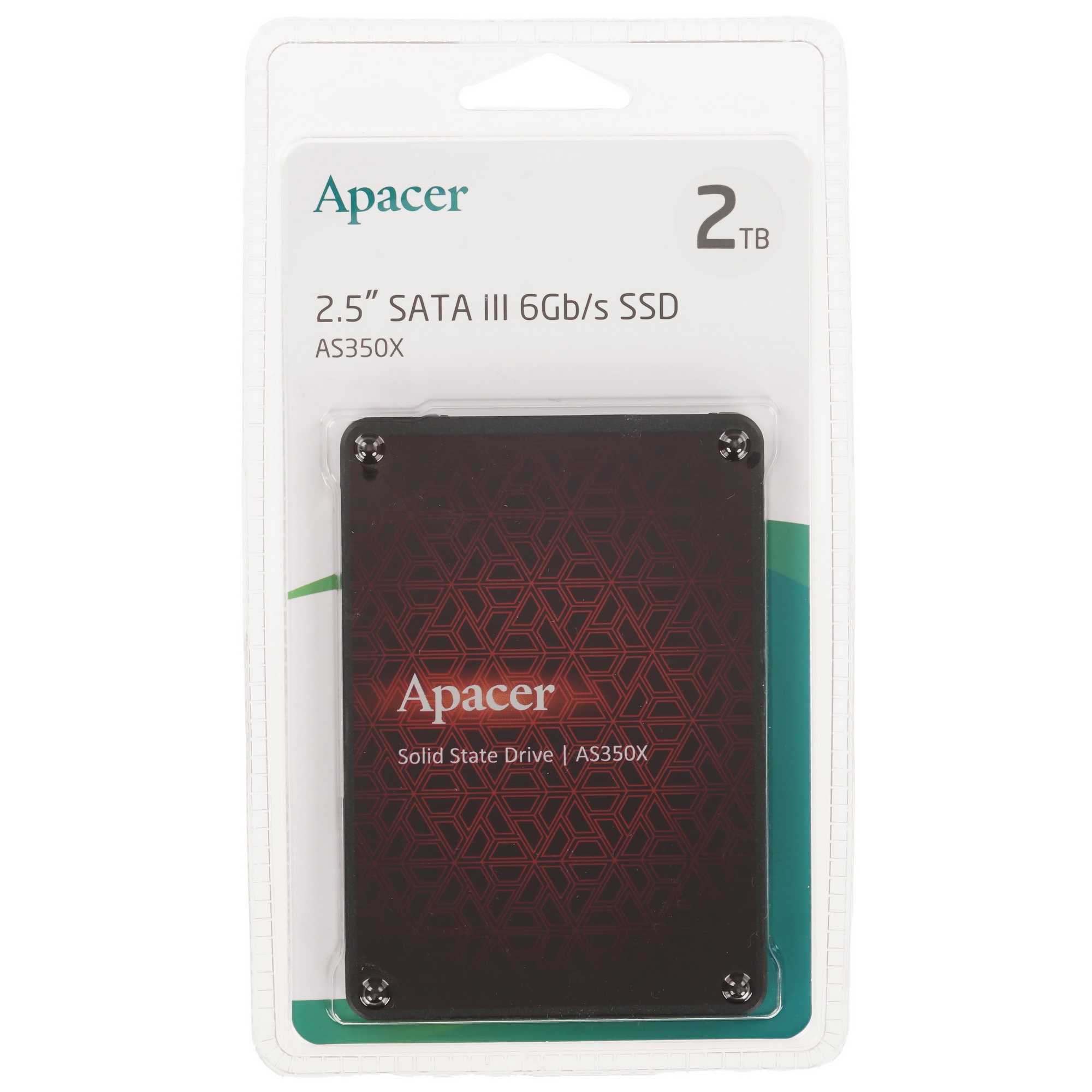 Накопитель SSD Apacer AS350X Panther, 2TB, SATA III, 2.5", R/W 560/540