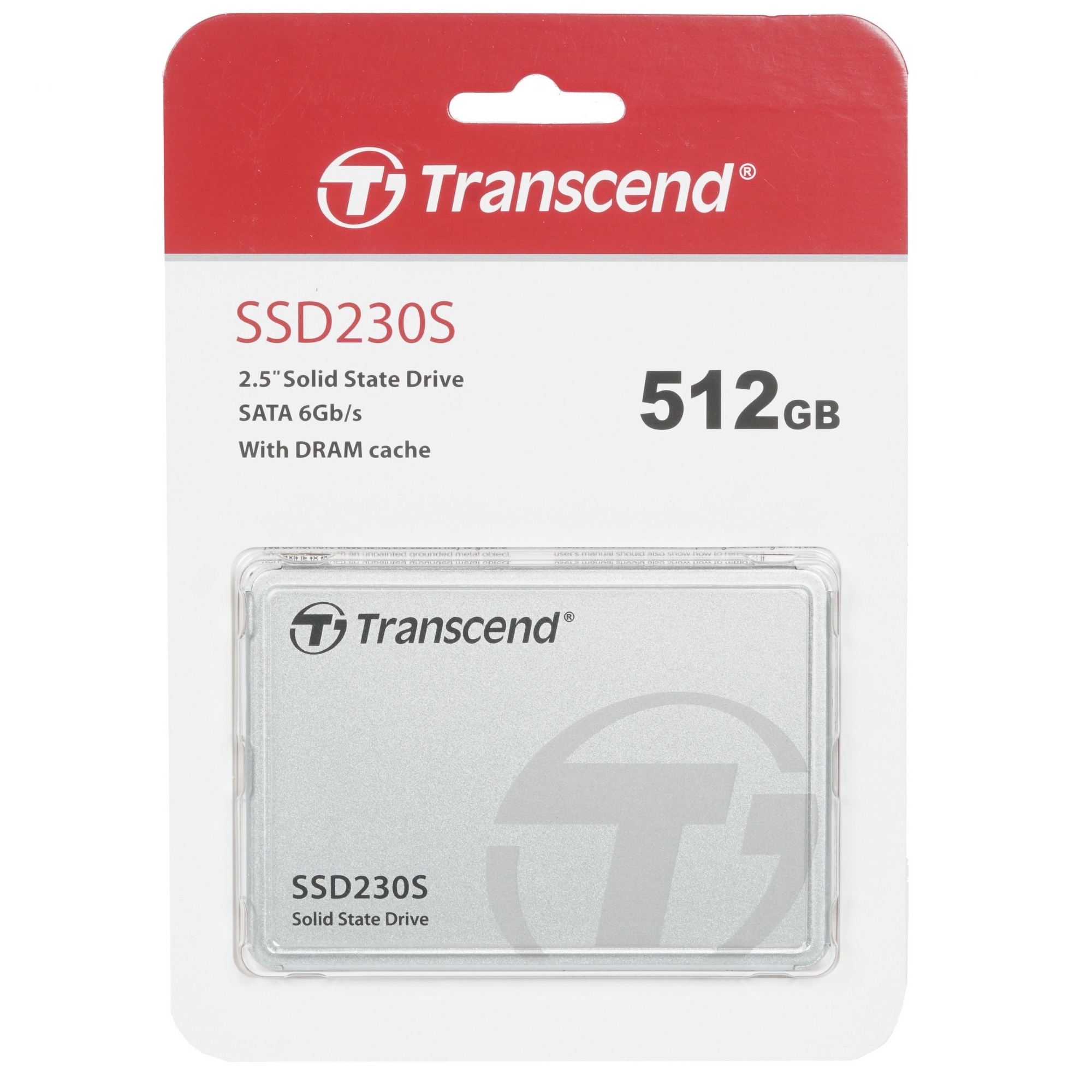 Накопитель SSD Transcend 230S, 512Gb, SATA III, 2.5", R/W 560/500