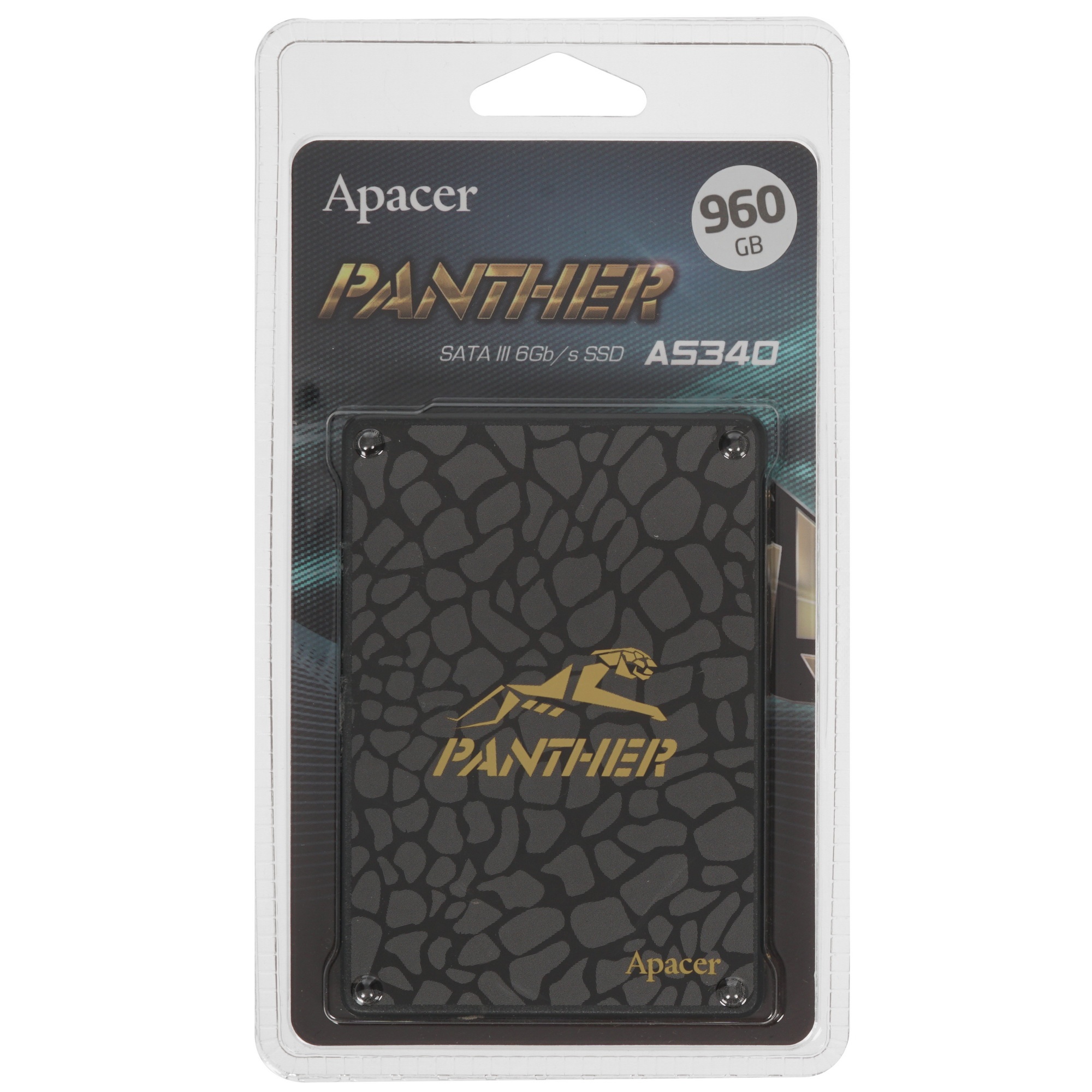 Накопитель SSD Apacer AS340 PANTHER, 960Gb, SATA III, 2.5", R/W 550/510