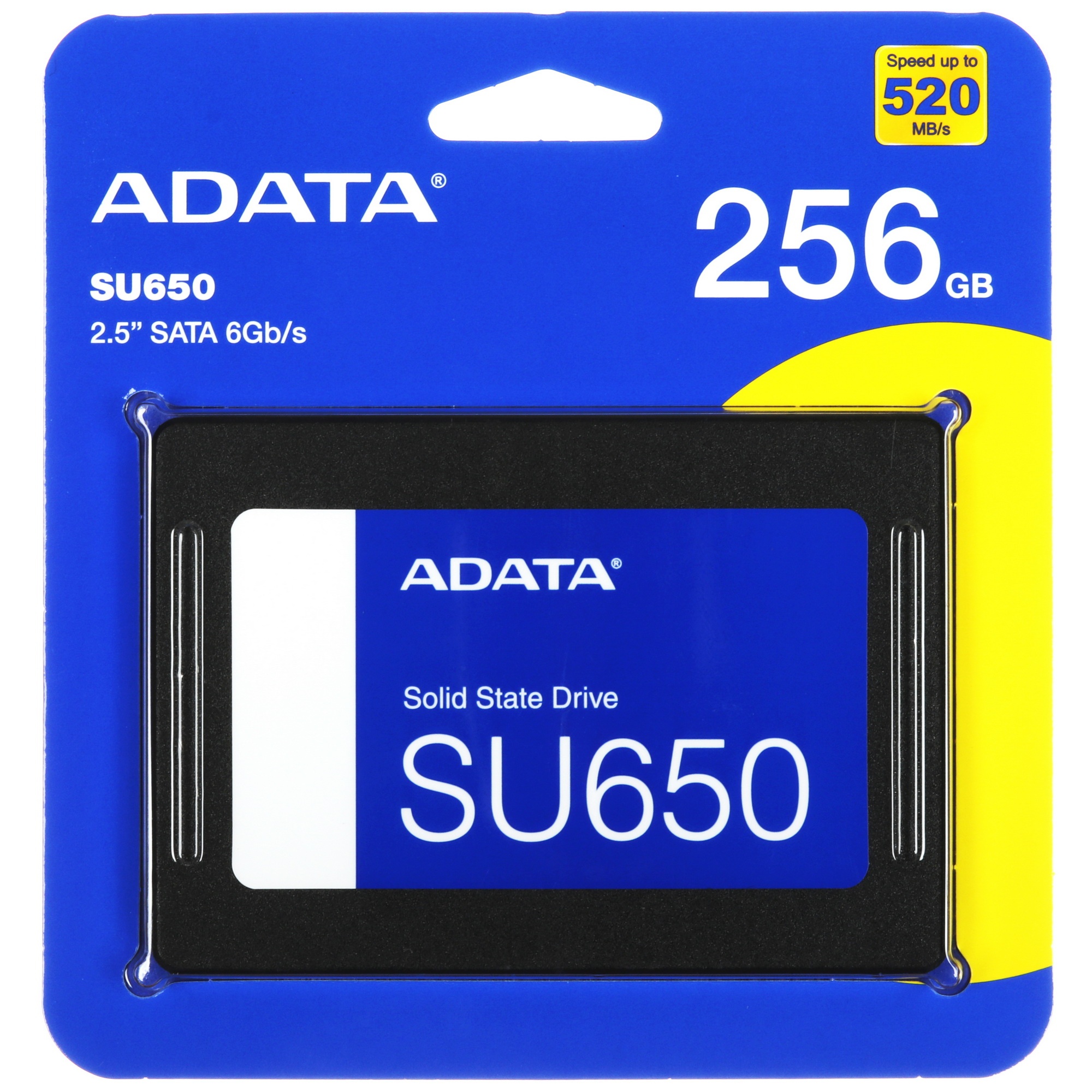 Накопитель SSD ADATA SU650, 256Gb, SATA III, 2.5", R/W 520/450