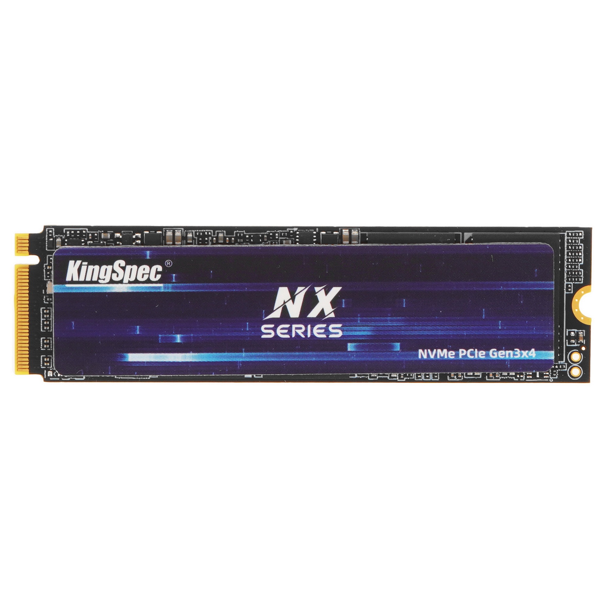 Накопитель SSD KingSpec NX-256, 256GB, PCIe 3.0 x4, M.2 2280, NVMe, R/W 3400/3100