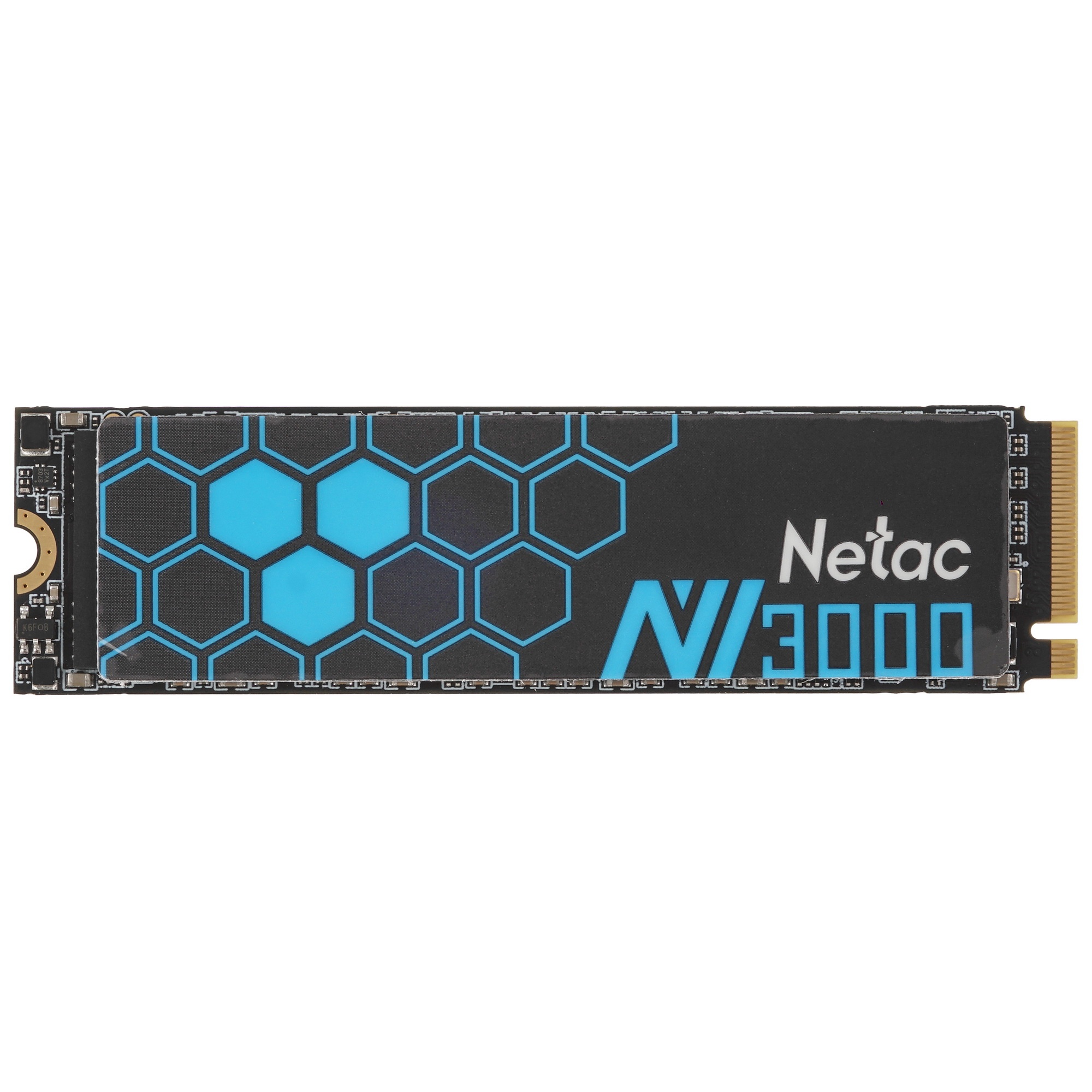 Накопитель SSD Netac NV3000, 250GB, PCIe 3.0 x4, M.2 2280, NVMe, R/W 3000/1400