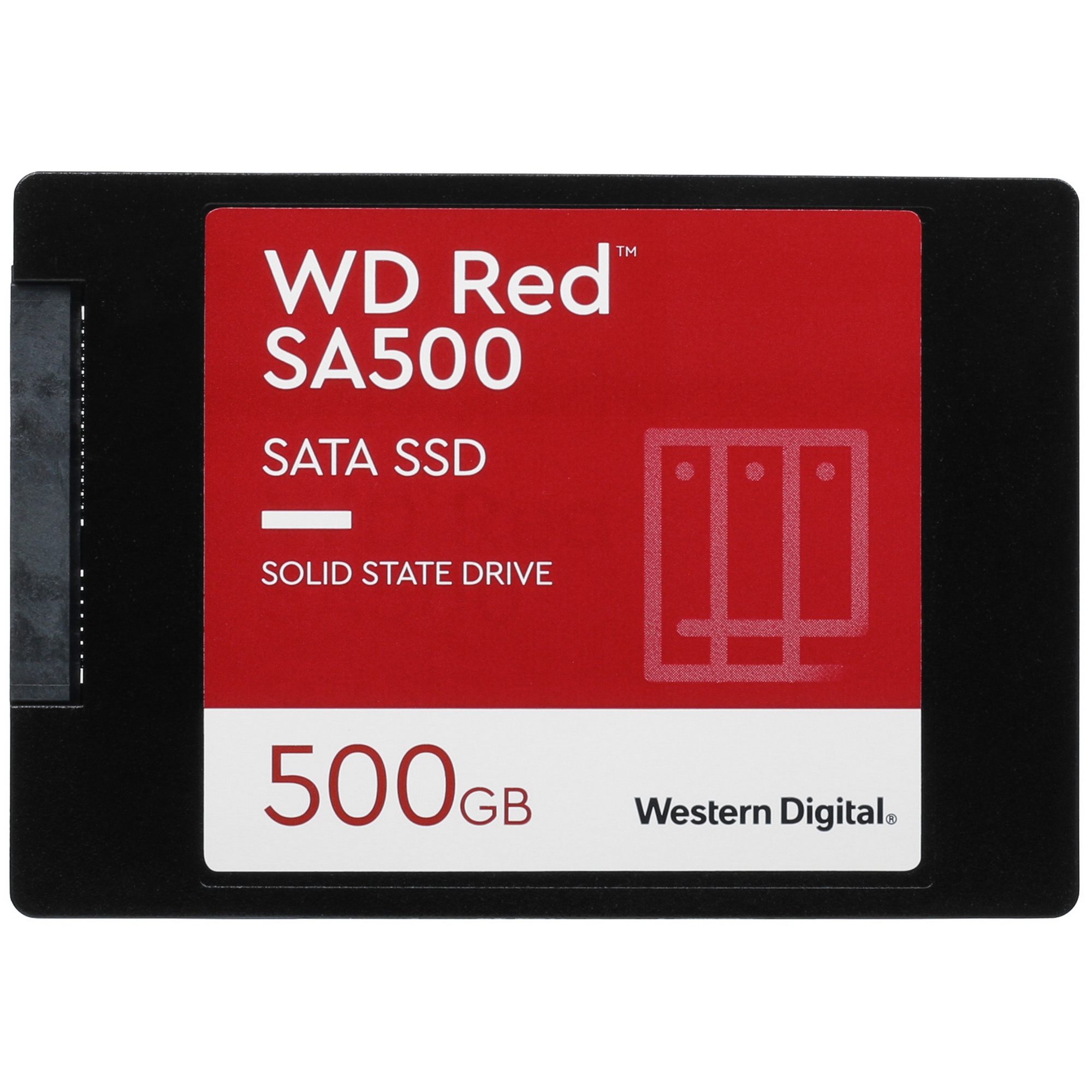 Накопитель SSD WD Red SA500 WDS500G1R0A, 500Gb, SATA III, 2.5", R/W 560/530