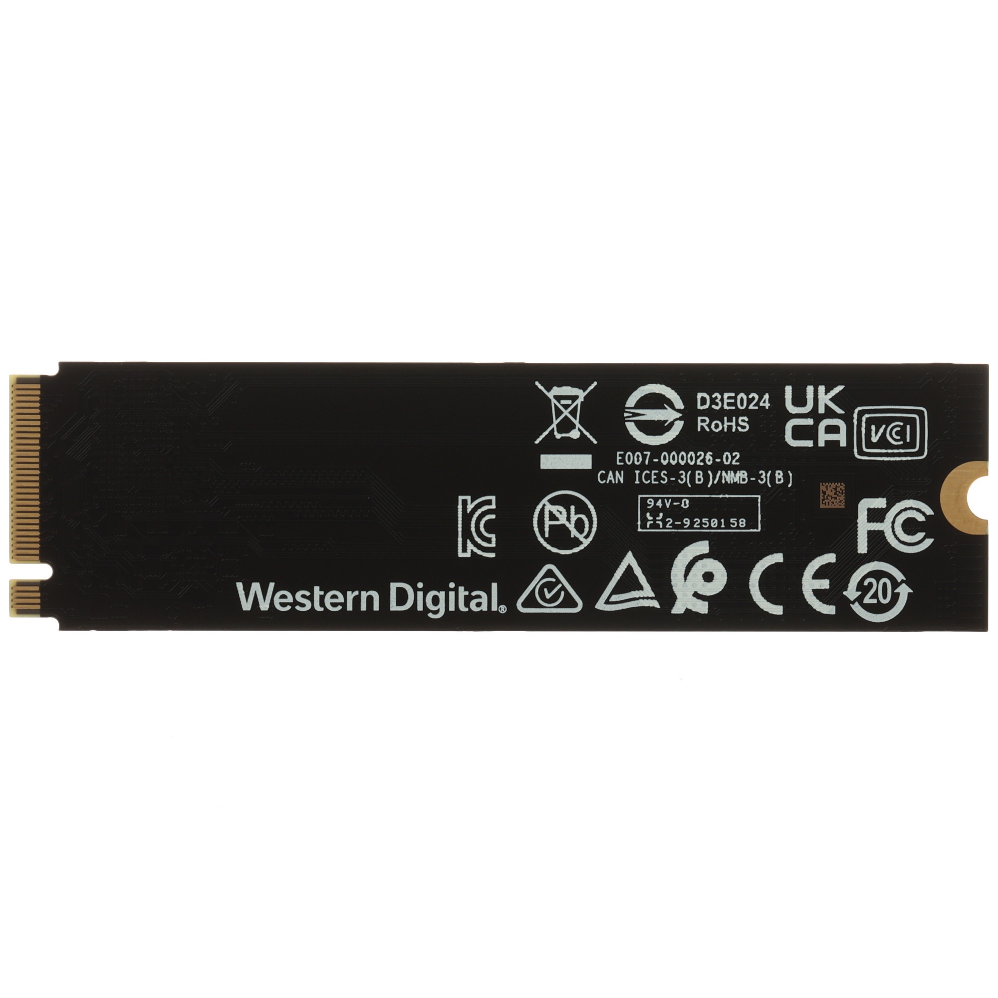 Накопитель SSD Western Digital WD Blue SN5000, 1Tb, PCIe 4.0 x4, M.2 2280, NVMe, R/W 5150/4900