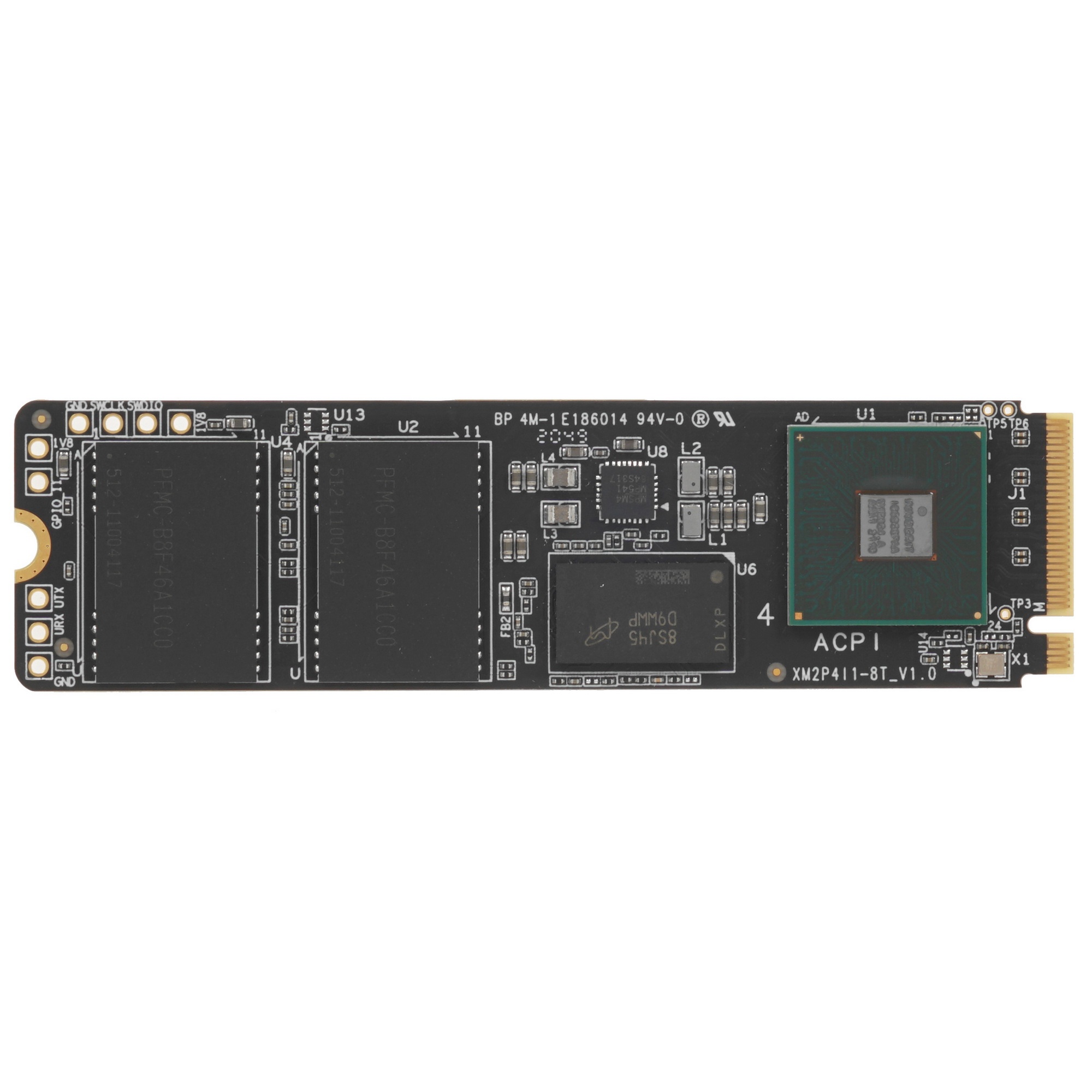 Накопитель SSD Patriot Viper VP4300, 2Tb, PCIe 4.0 x4, M.2 2280, NVMe, R/W 7400/6800, с радиатором