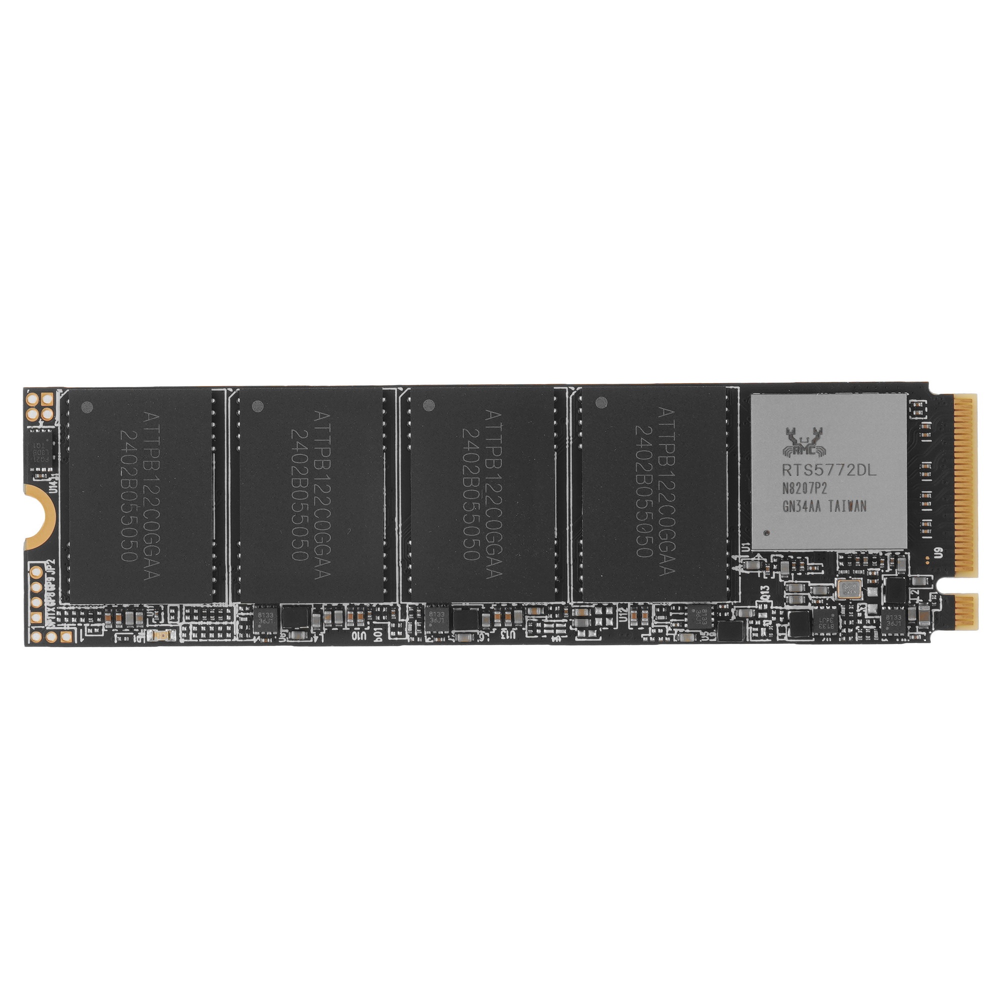 Накопитель SSD Apacer AS2280Q4X, 1Тб, M.2 2280, PCIe 4.0 x4, NVMe 1.4, R/W 5000/4400, с радиатором