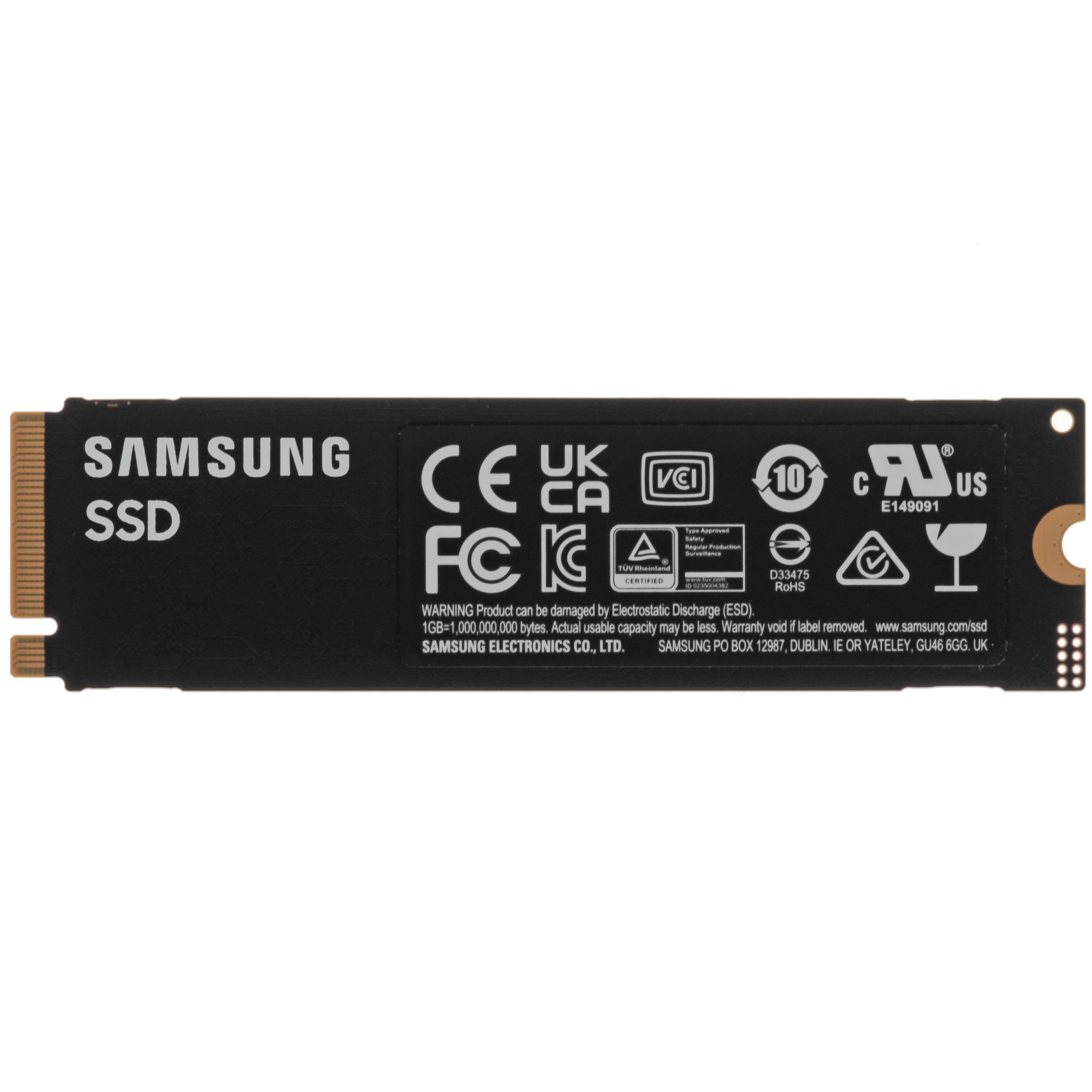 Твердотельный диск 1TB Samsung 9100 PRO, M.2, PCI-E 5.0 x4, TLC 3D NAND [R/W - 14800/13400 MB/s]