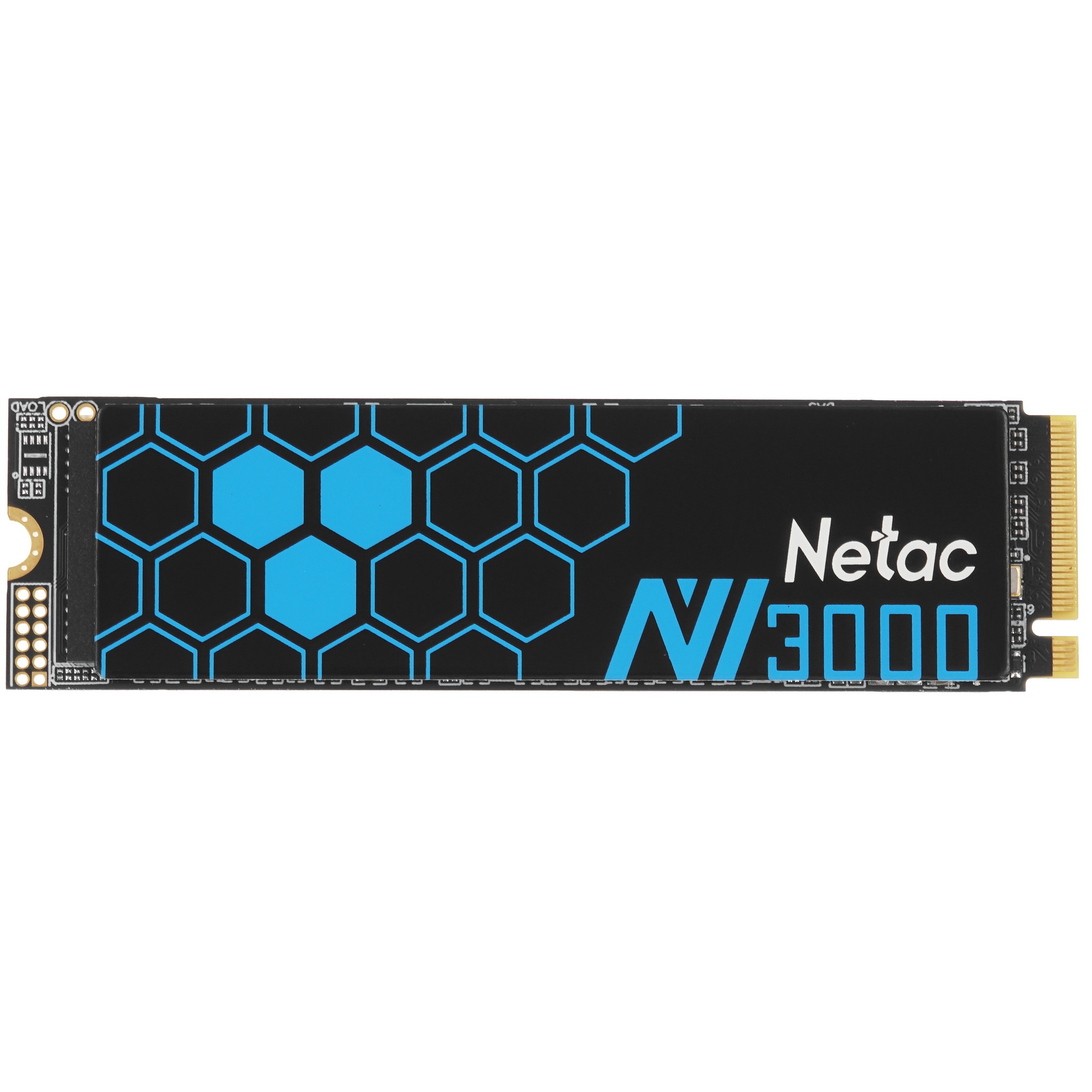 Накопитель SSD Netac NV3000, 2TB, PCIe 3.0 x4, M.2 2280, NVMe, R/W 3100/2100, с радиатором