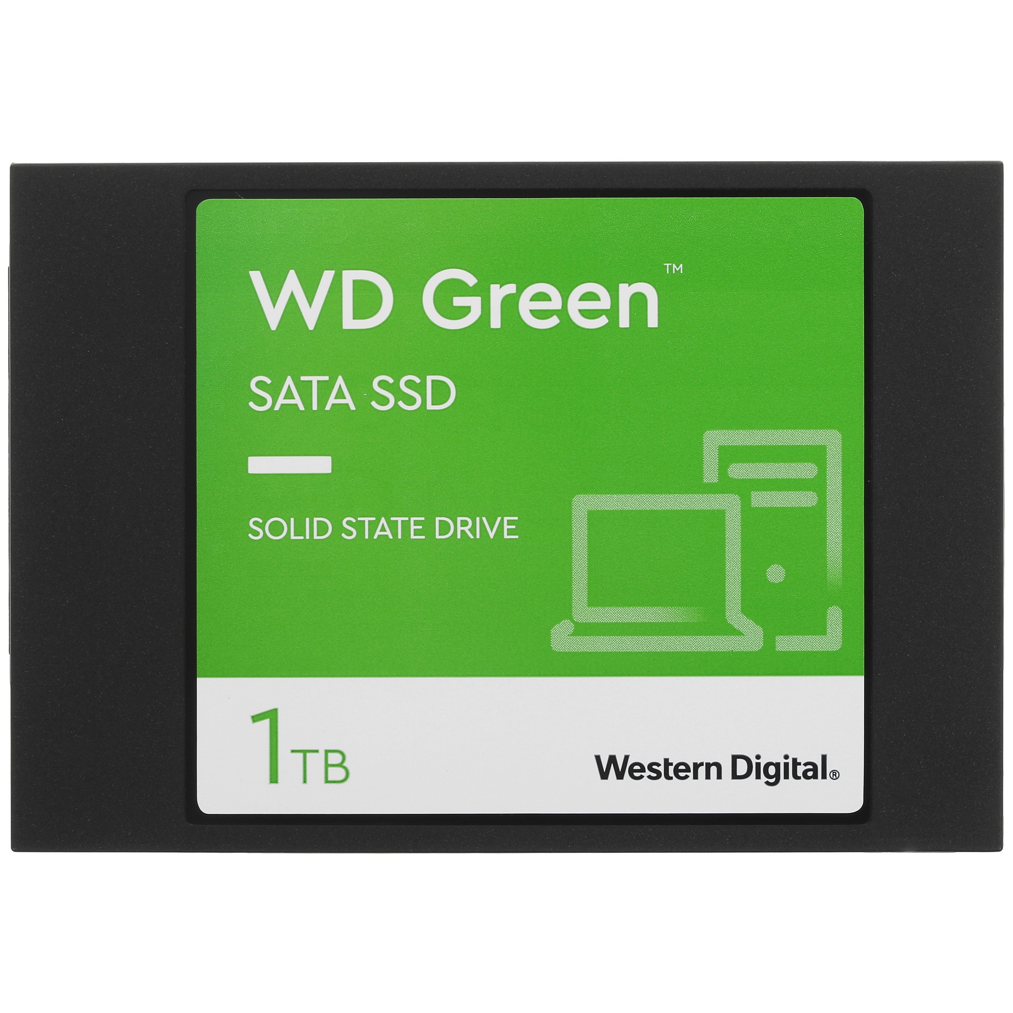 Накопитель SSD WD Green WDS100T3G0A, 1000GB, SATA III, 2.5", R/W 545/385