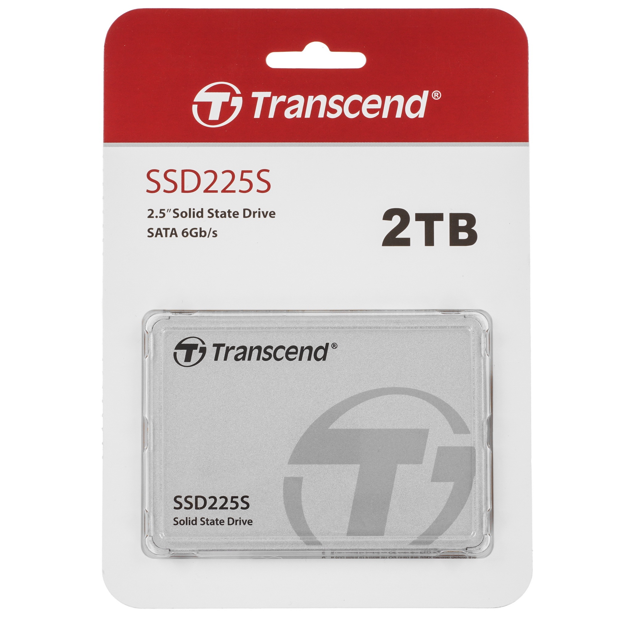 Накопитель Transcend SSD SSD225S, 2.0TB, 2.5" 7mm, SATA3, R/W 560/500MB/s, IOPs 55 000/80 000, TBW 7