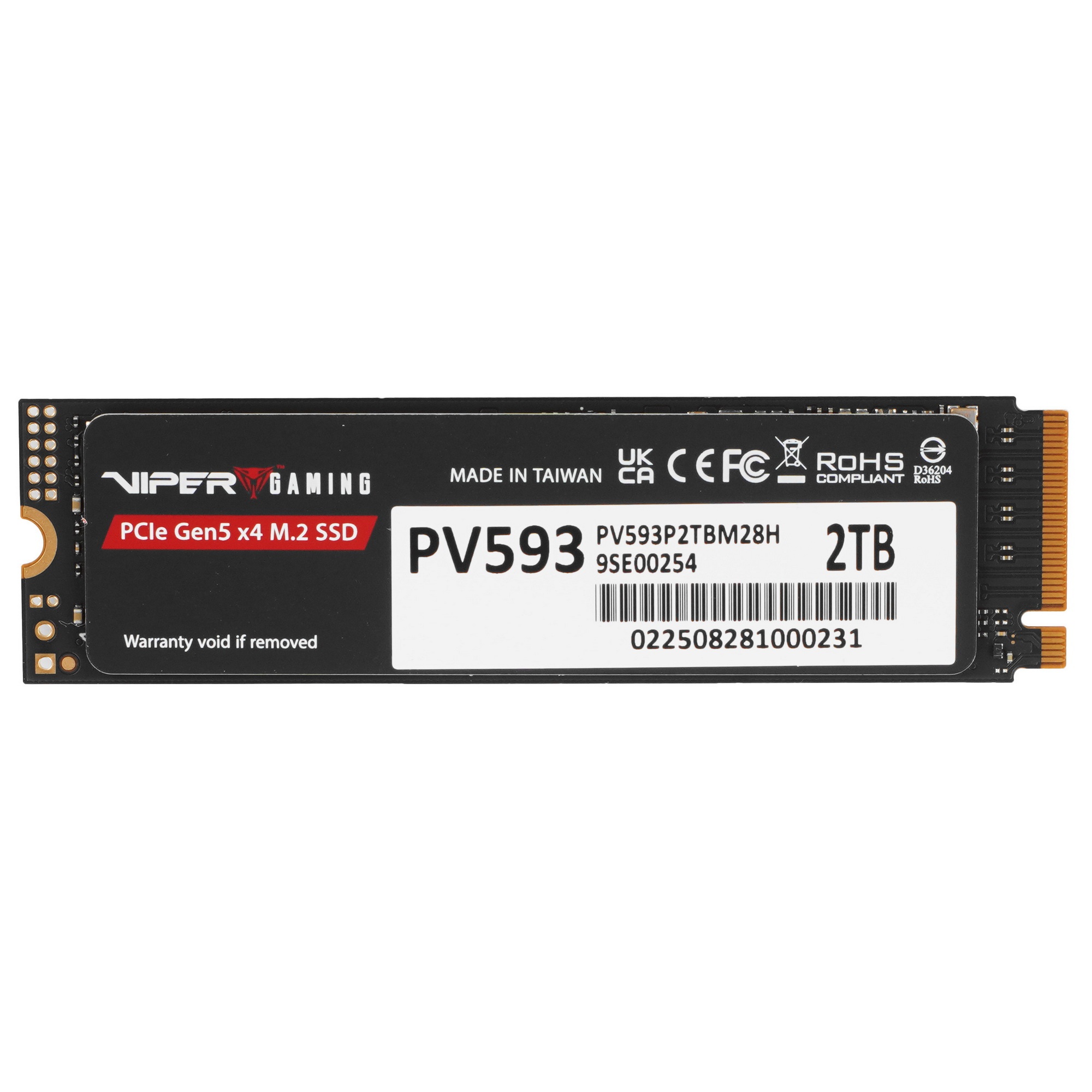 Накопитель SSD M.2 PCIE 2TB 2280 NVMe PV593P2TBM28H PATRIOT