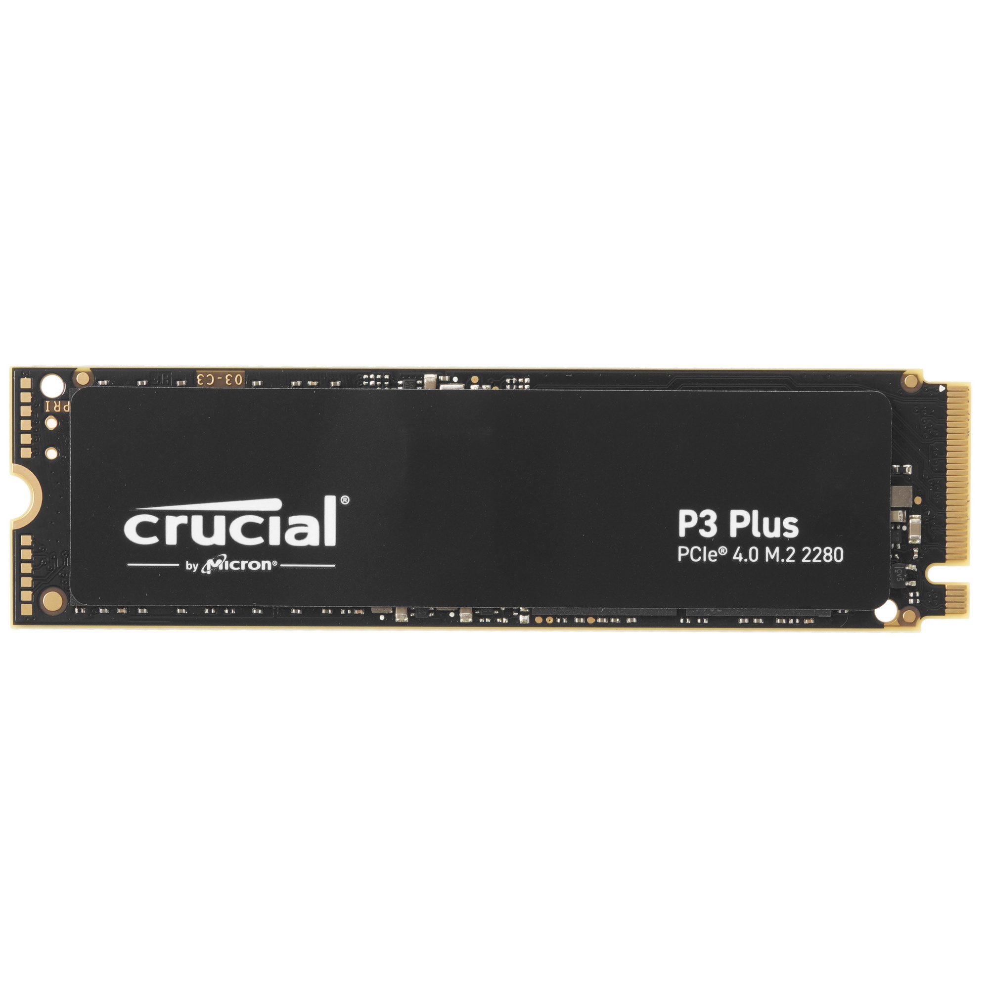 Накопитель SSD Crucial P3 Plus, 2Tb, PCIe 4.0 x4, M.2 2280, NVMe, R/W 5000/4200