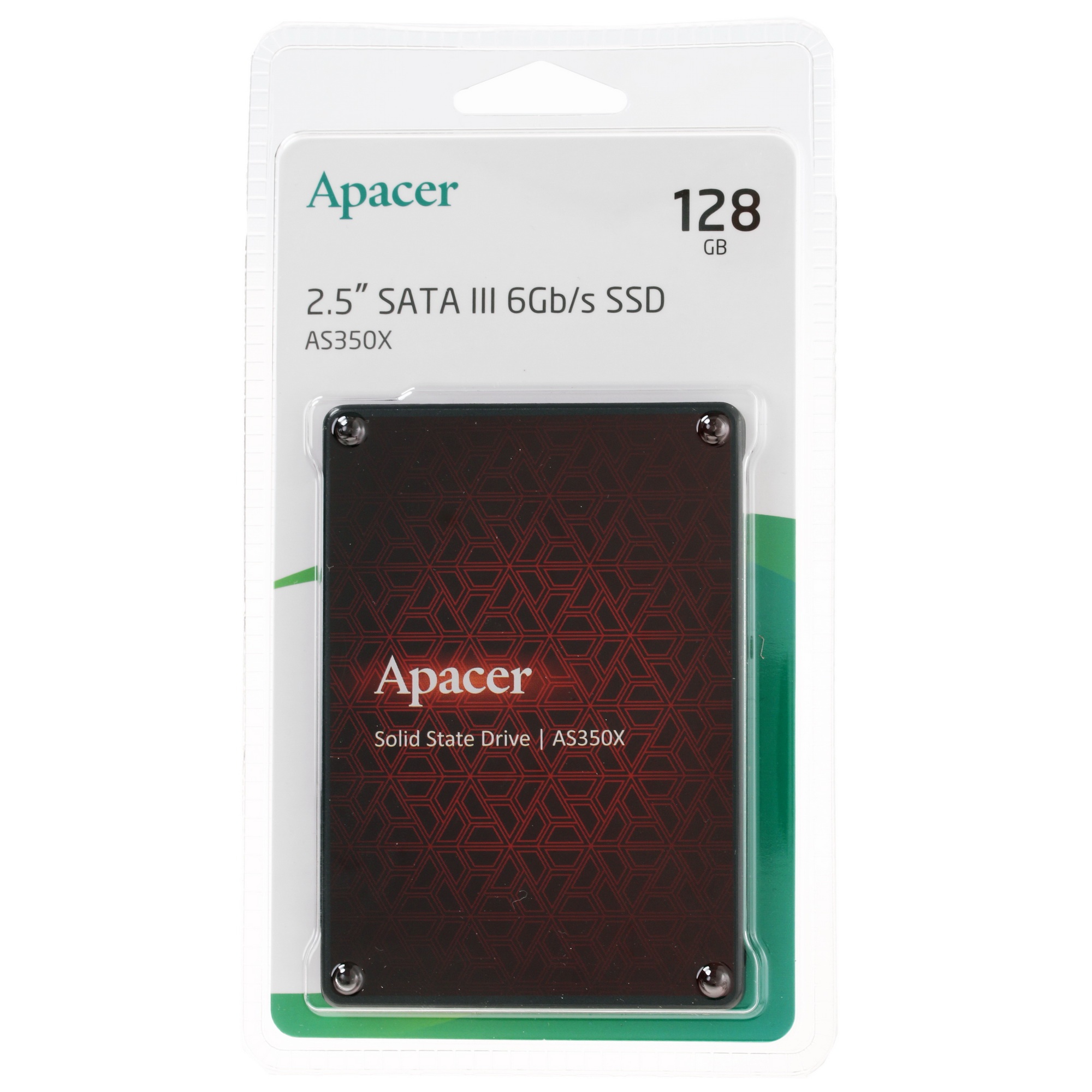 Накопитель SSD Apacer PANTHER AS350X, 128Gb, SATA III, 2.5", R/W 560/540
