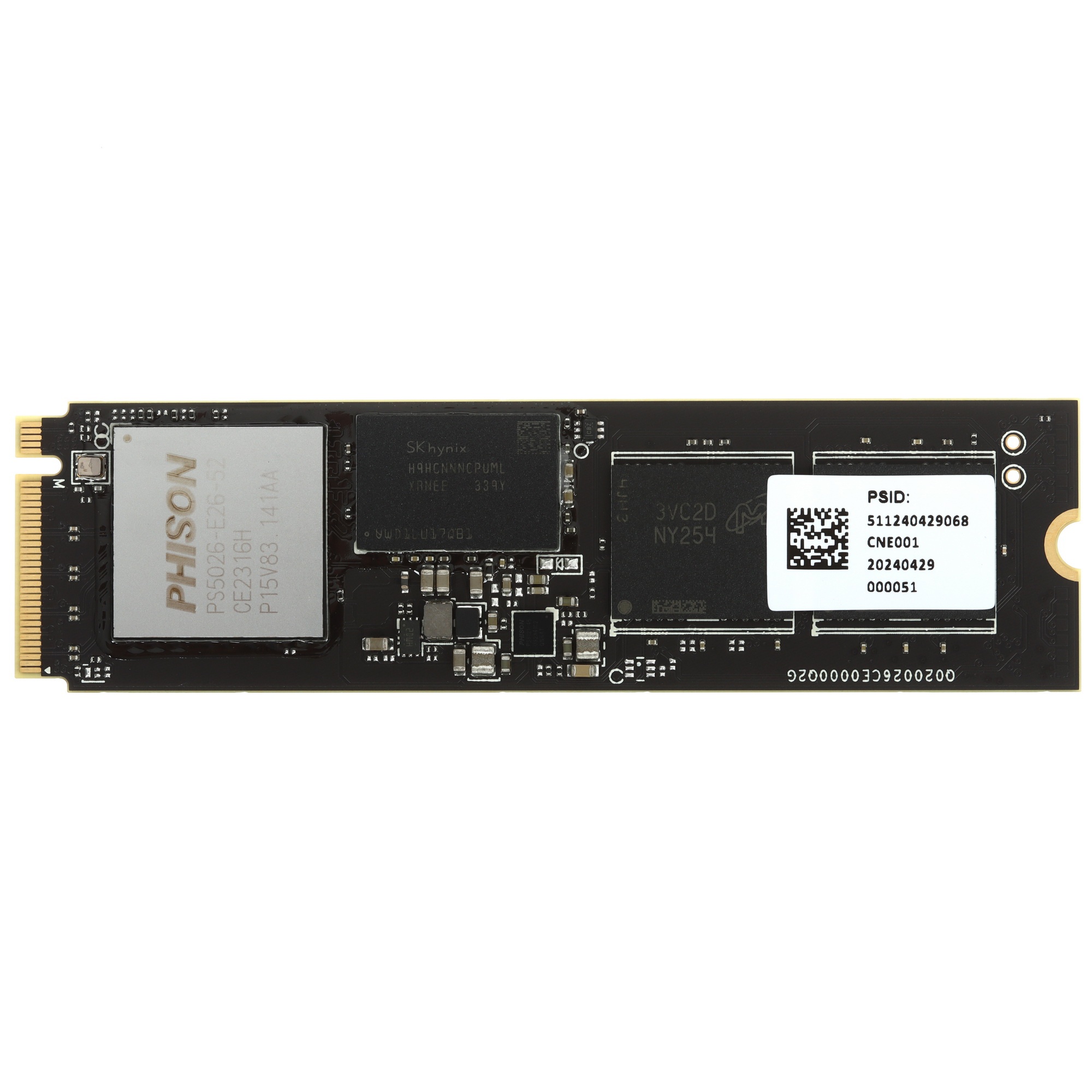 Накопитель SSD Apacer AS2280F4 2TB M.2 2280 PCIe Gen5x4, R12000/W11800 Mb/s, 3D NAND, MTBF 1.6M, NVM