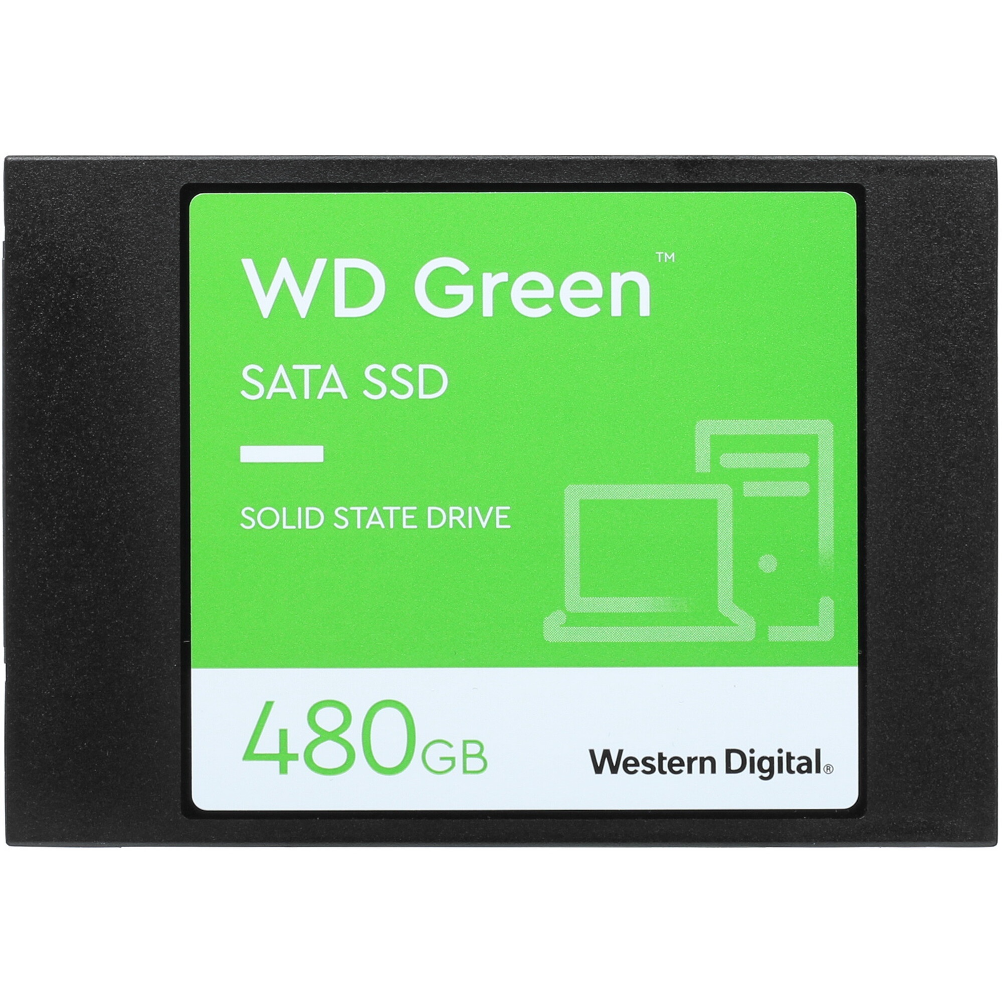 Накопитель SSD WD Green WDS480G3G0A, 480GB, SATA III, 2.5", R/W 545/545