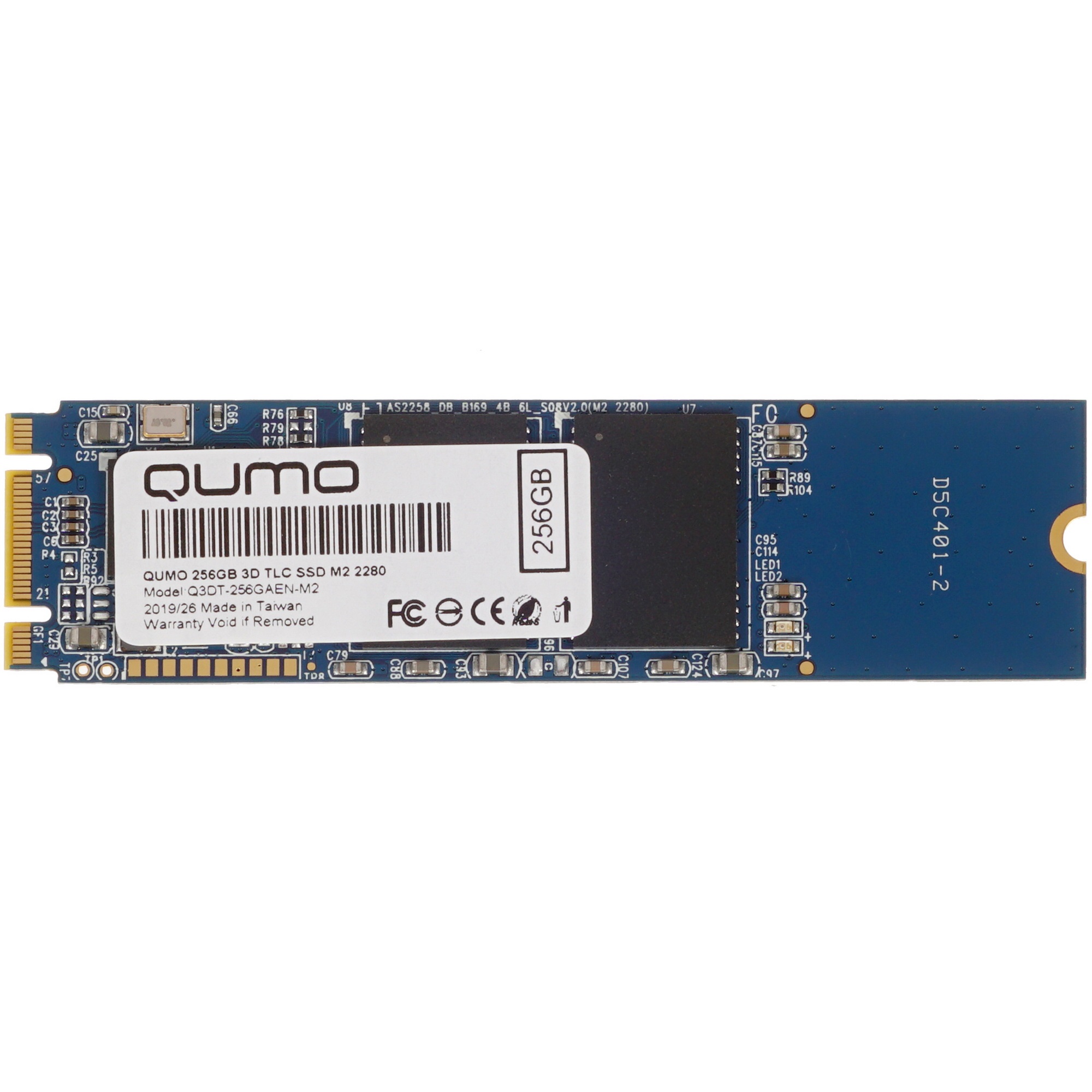 Накопитель SSD QUMO Novation, 256GB, SATA III, M.2 2280, R/W 560/540
