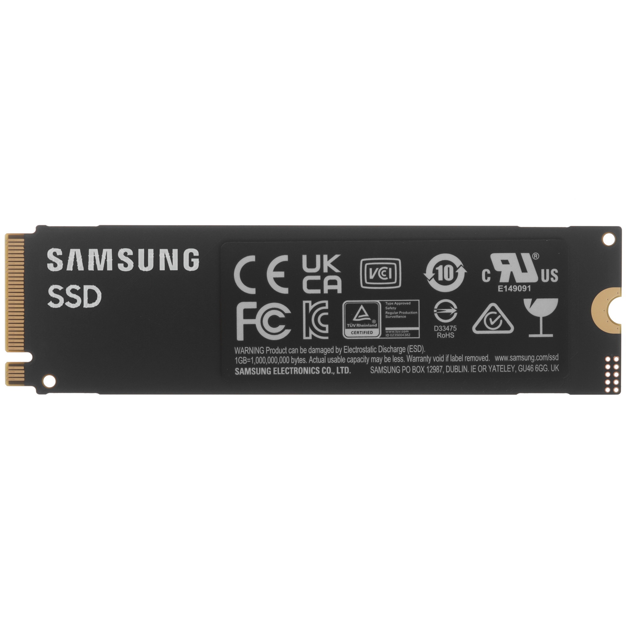 Накопитель SSD Samsung 990 EVO, 1024GB, PCIe 4.0 x4, M.2 2280, NVMe, R/W 5000/4200