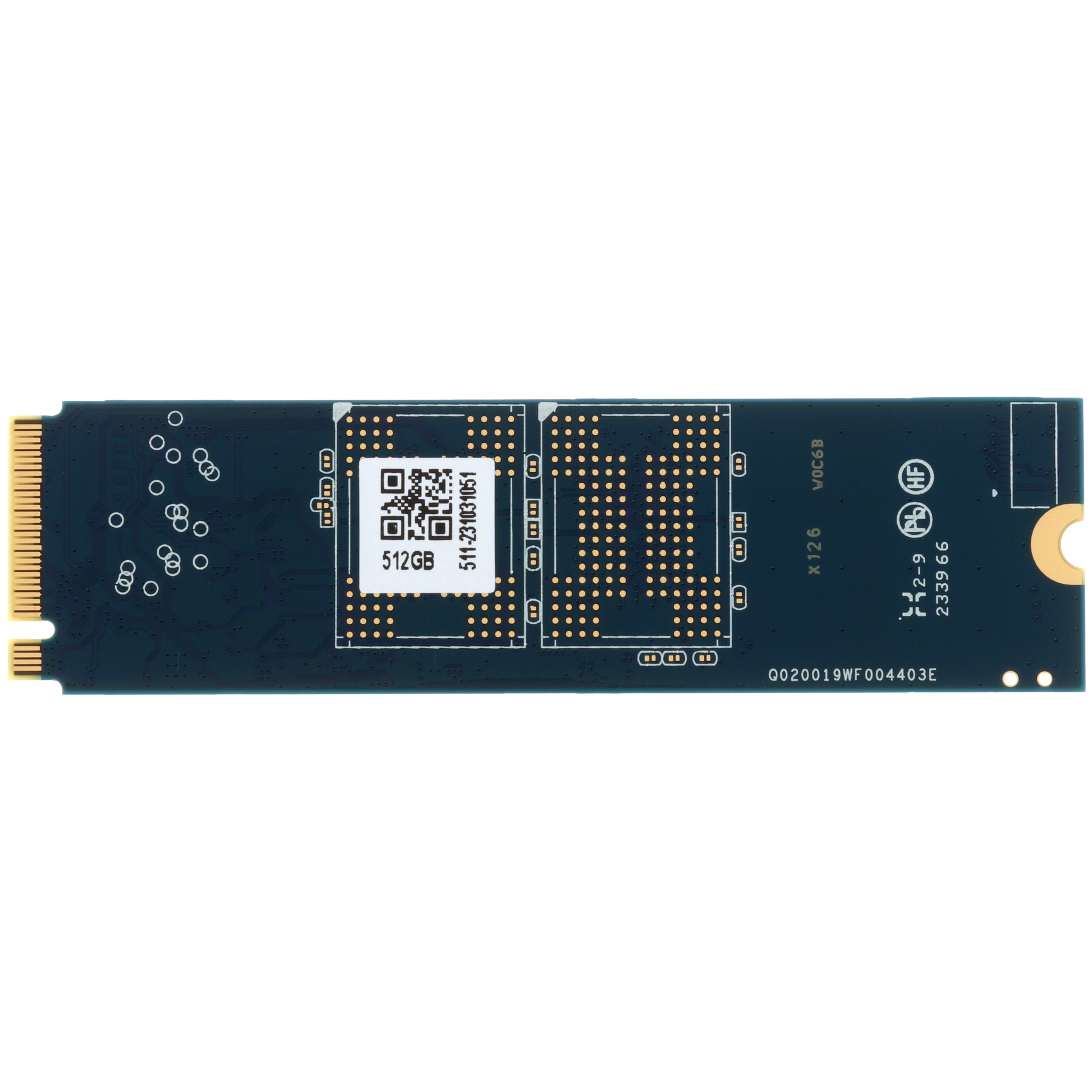 Накопитель SSD Apacer AS2280Q4L, 512Gb, M.2 2280, PCIe 4.0 x4, NVMe, R/W 3600/3000