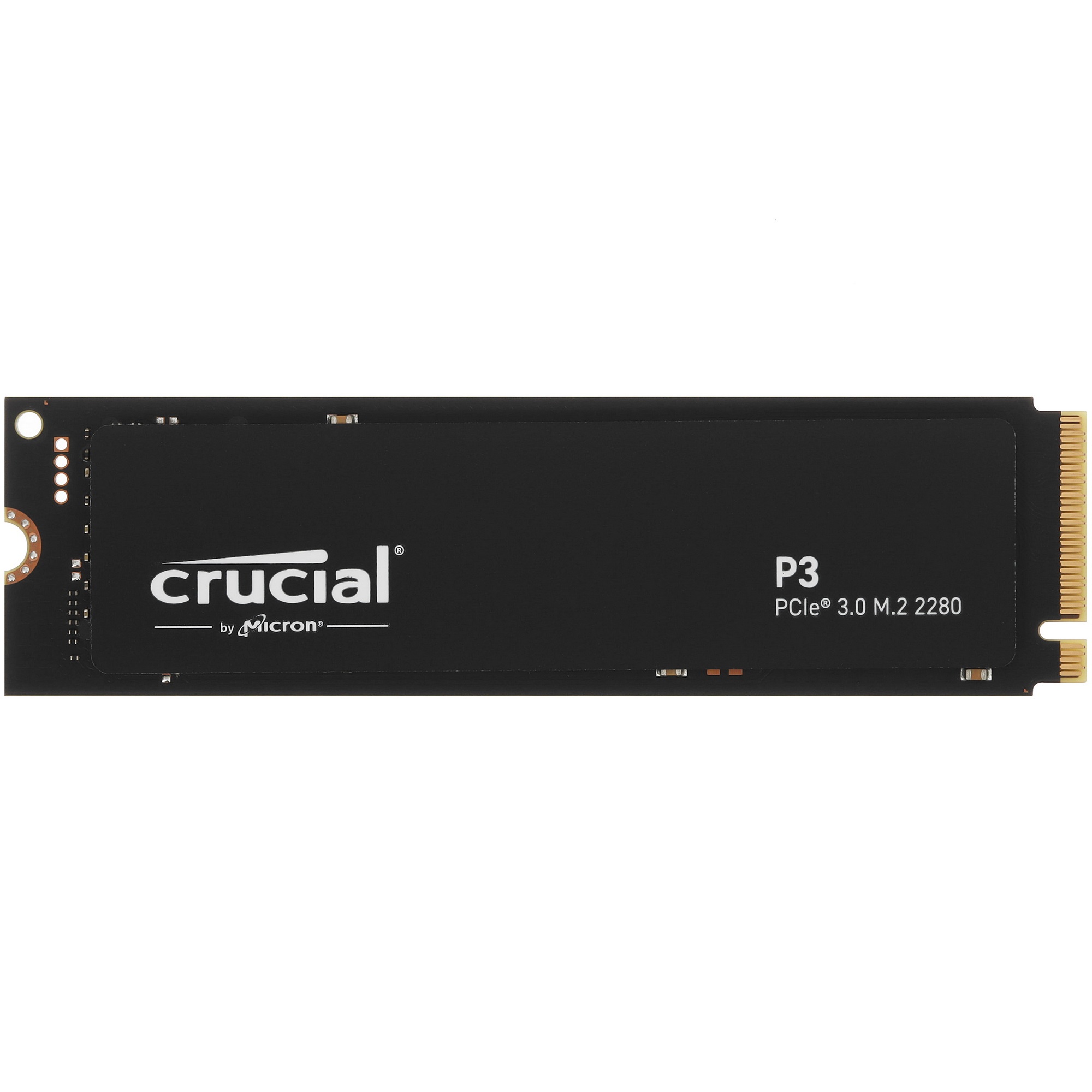 Накопитель SSD Crucial P3, 500Gb, M.2 2280, PCIe 3.0 x4, NVMe, R/W 3500/1900