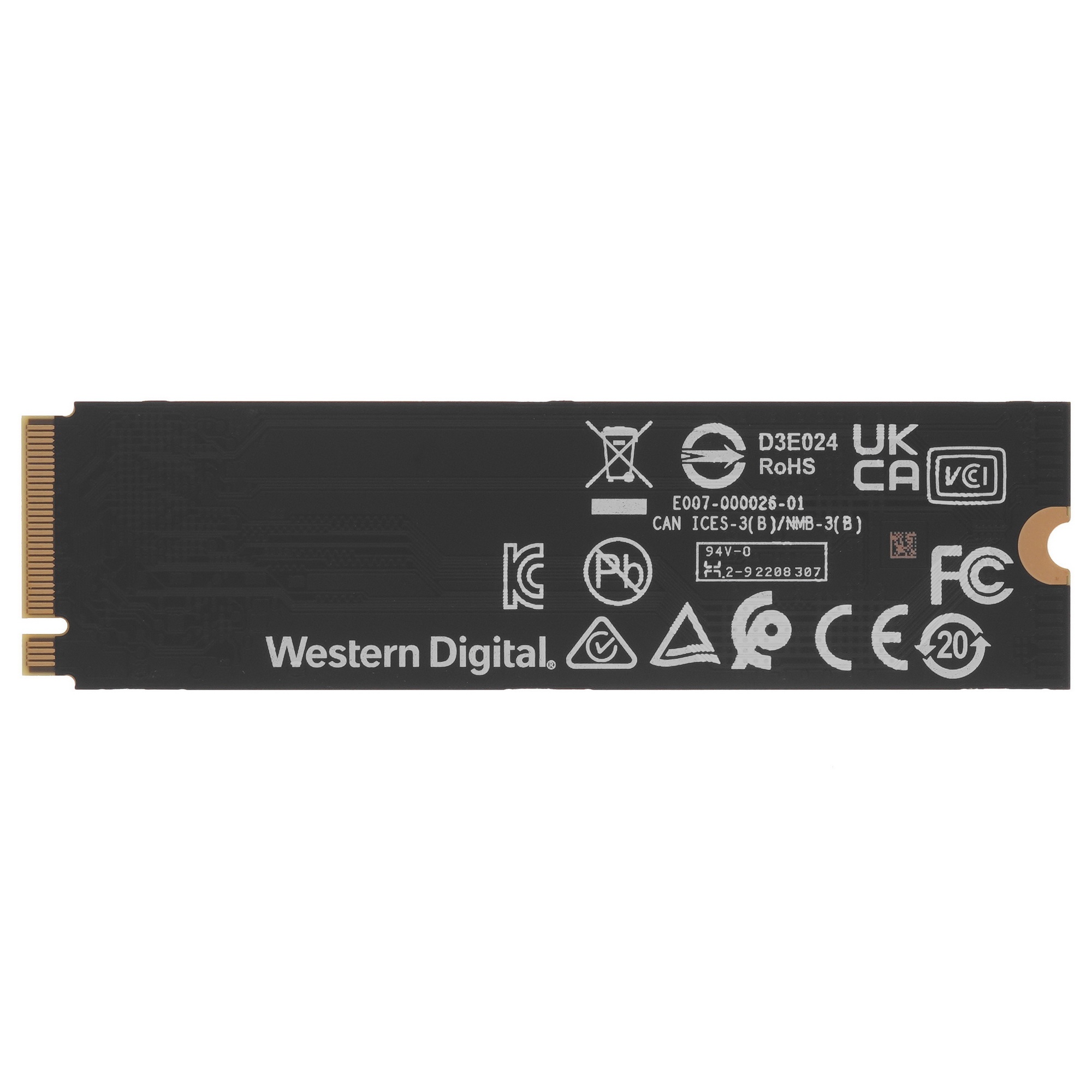 Накопитель SSD M.2 2280 2TB BLACK WDS200T3X0E WDC