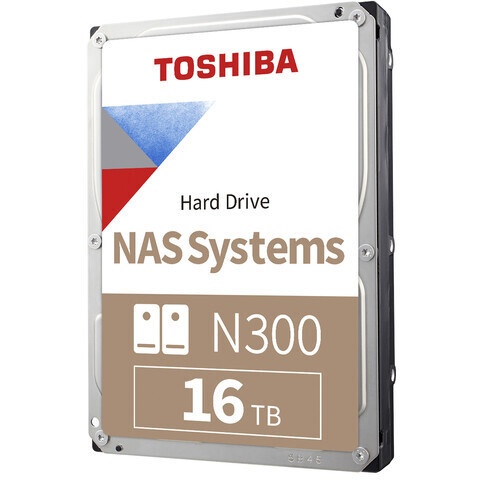 Жесткий диск HDD Toshiba N300 NAS SATA3 3.5" 16TB 7200 512Mb 6Gb/s 1 year warranty (replacement ST16