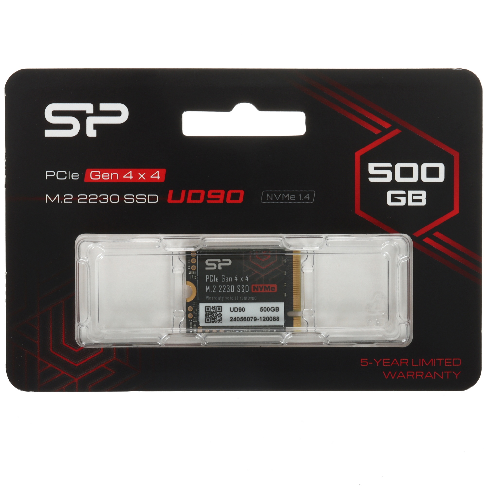 Накопитель SSD Silicon Power PCIe 4.0 x4 500GB SP500GBP44UD9007 M-Series UD90 M.2 2280