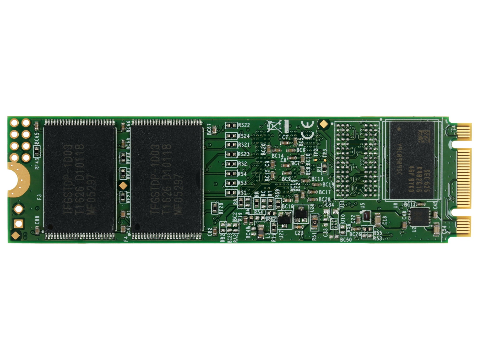 Накопитель SSD Transcend 820S, 120Gb, M.2 2280, SATA3, R/W 500/350