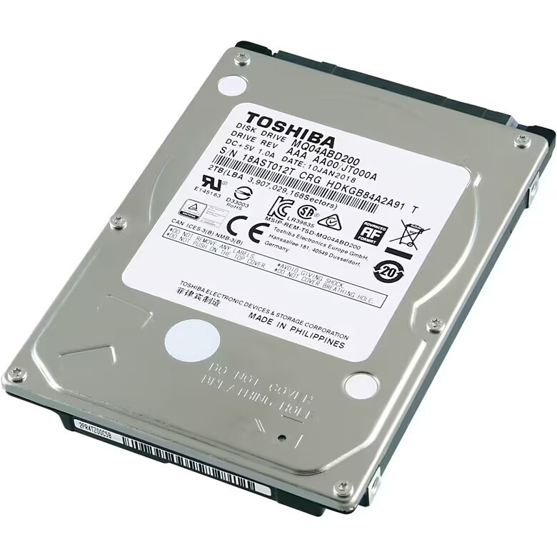 Жесткий диск Toshiba SATA 2TB 2.5" 6.0 Gbit/s 5400 rpm 128Mb  OFFICIAL RECERTIFIED 1 year warranty (