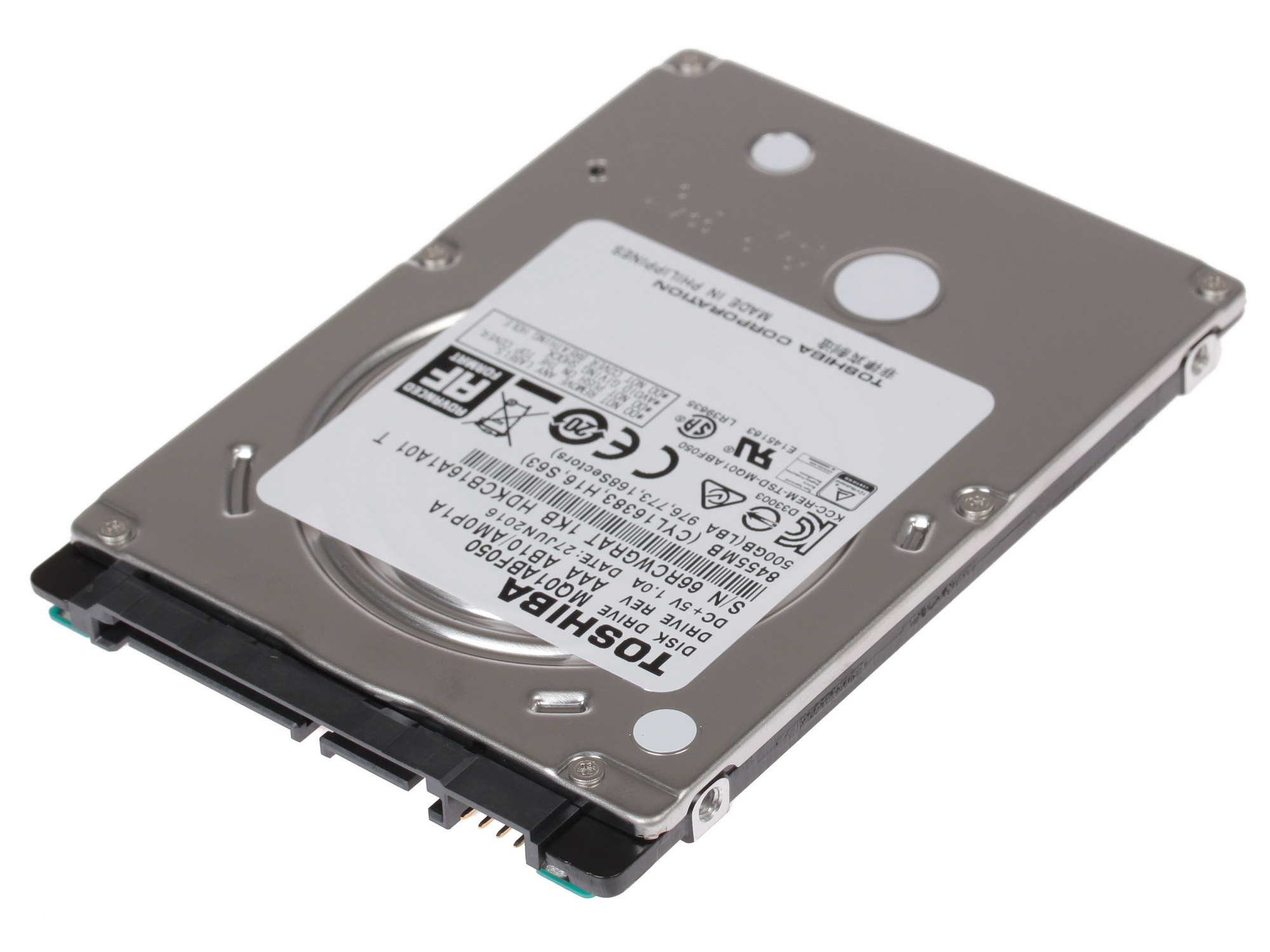Жесткий диск Toshiba SATA-III 500Gb MQ01ABF050 (5400rpm) 8Mb 2.5"