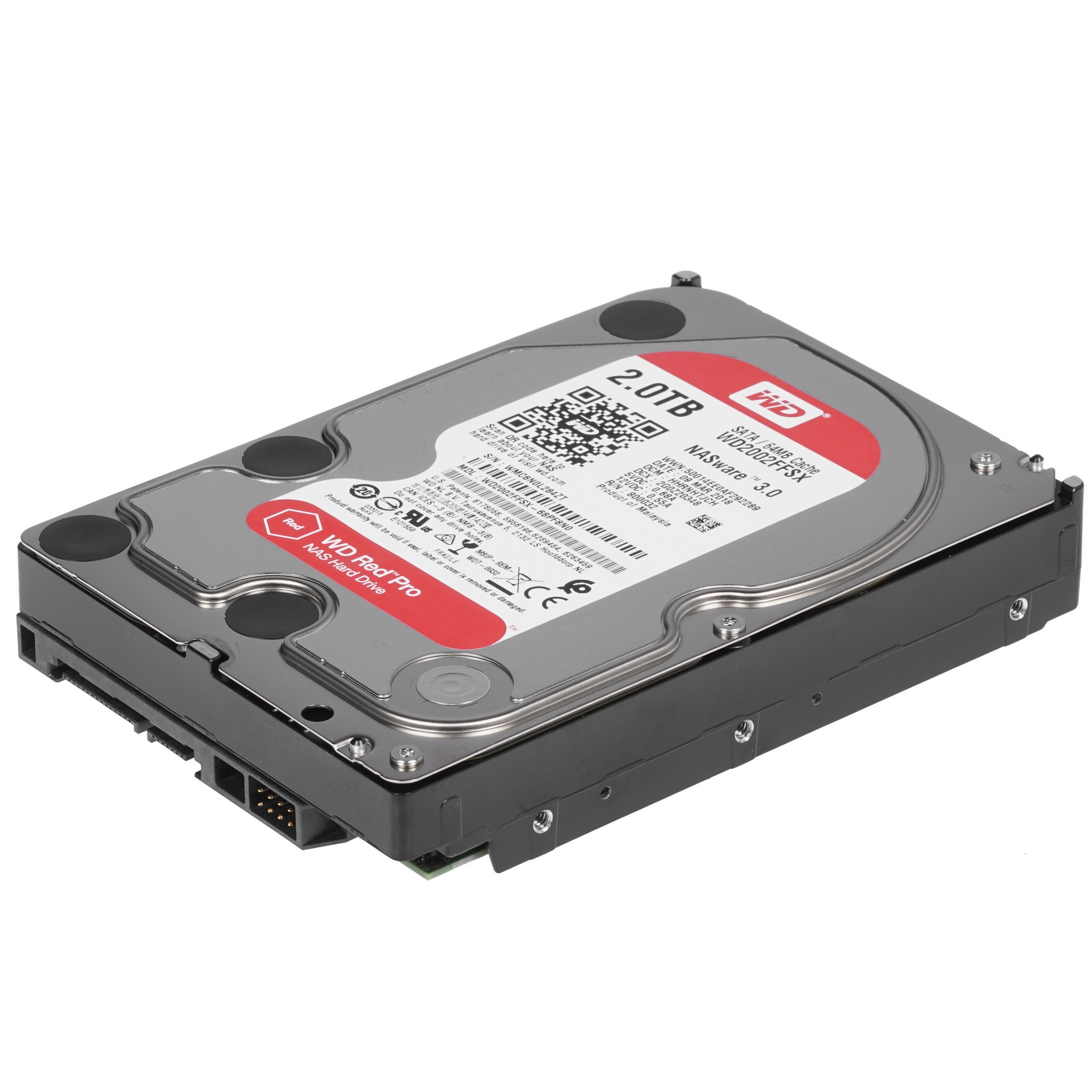 Жесткий диск WD Original SATA-III 2Tb WD2002FFSX NAS Red Pro (7200rpm) 64Mb 3.5"